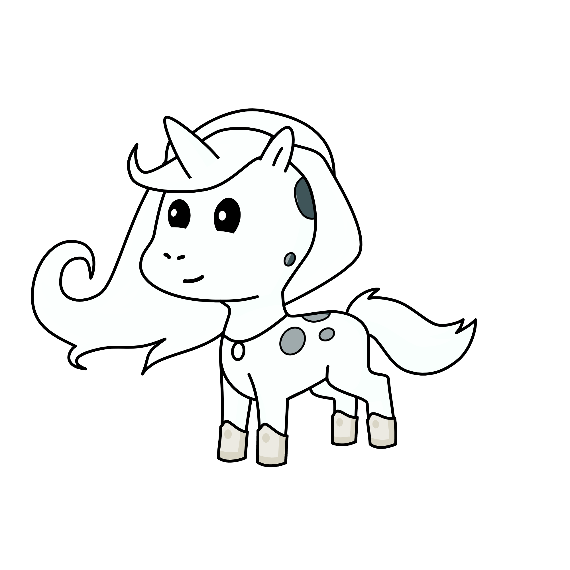 Śniżek, the unicorn