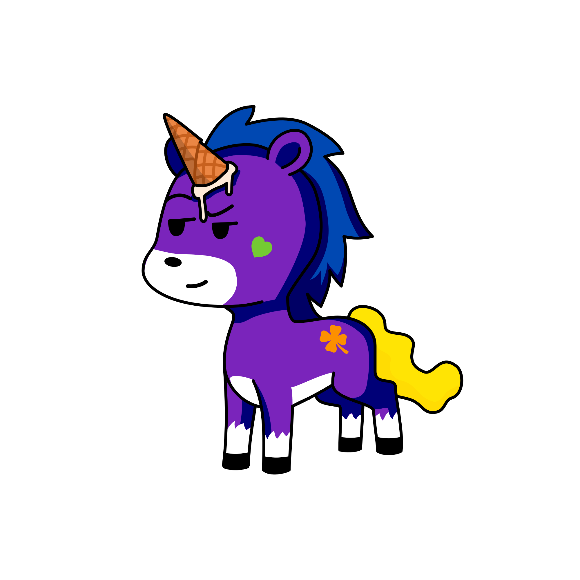 PURPURENA, the unicorn