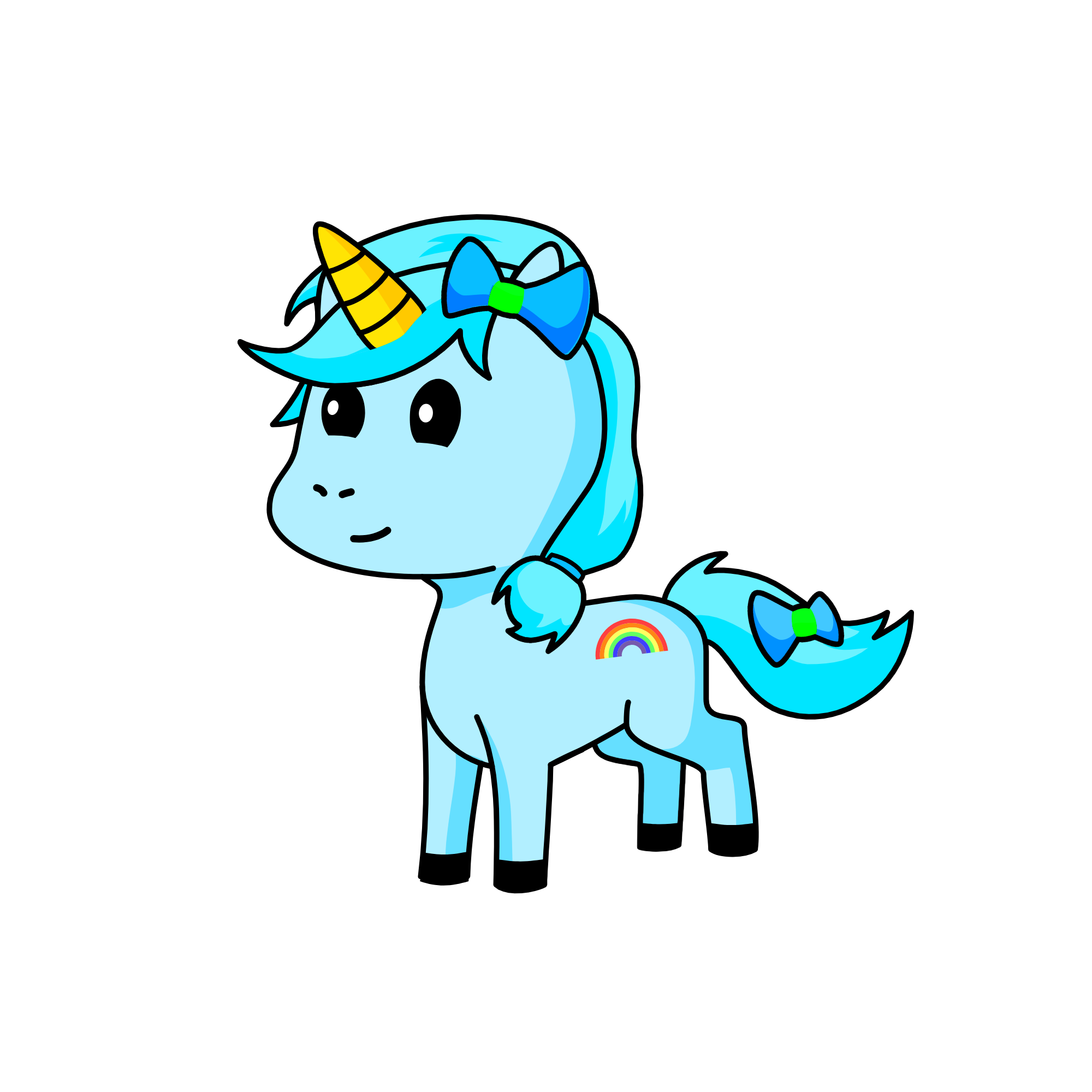 Sky Blue, the unicorn