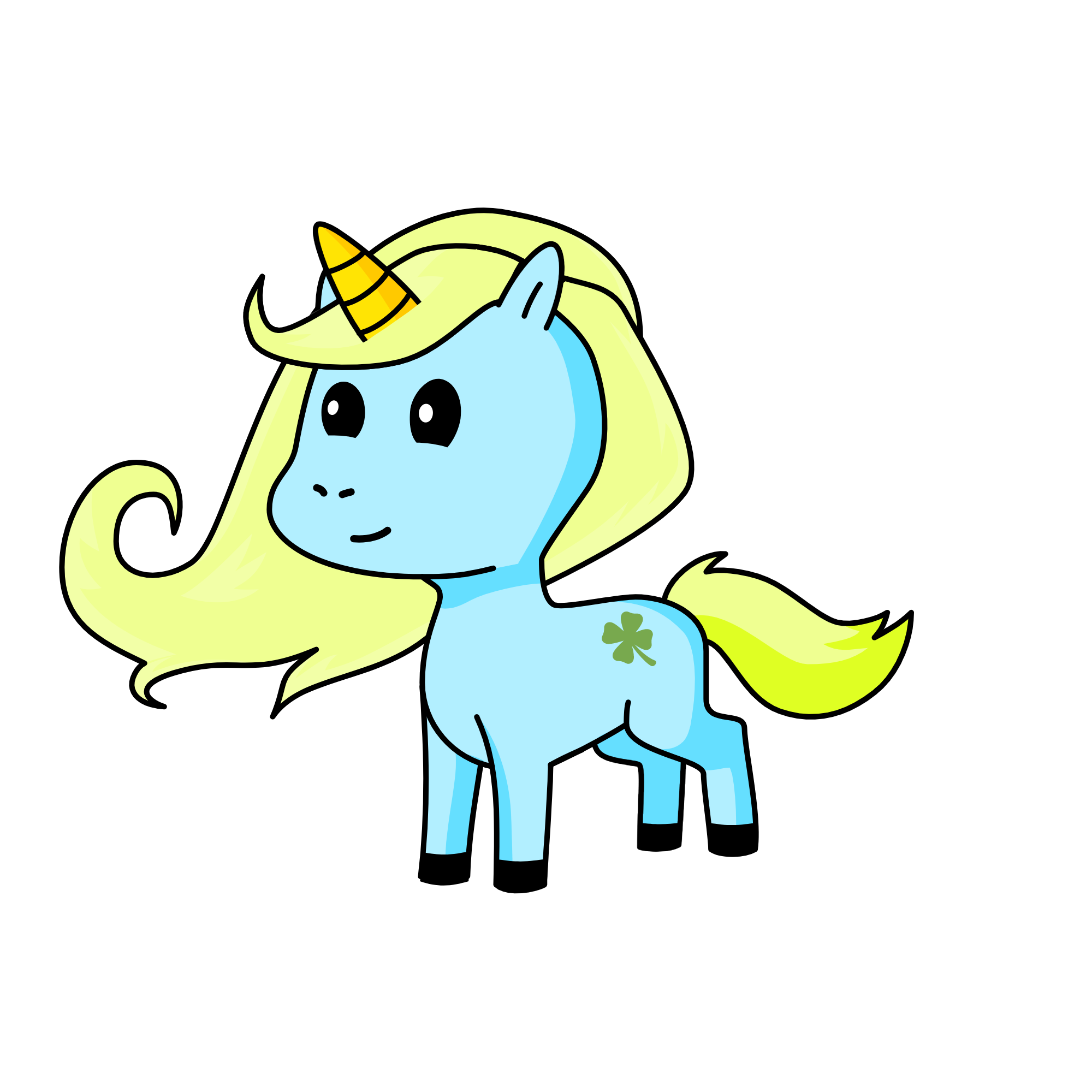 Lucky Gold, the unicorn