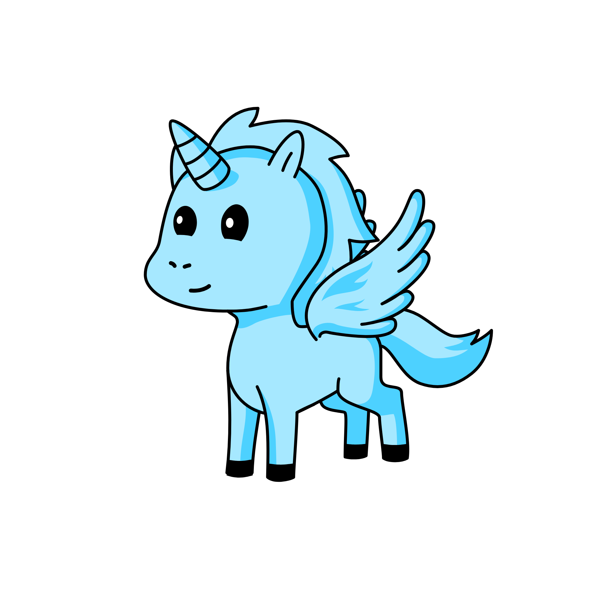 I like all your unicorns Anshin, and my fave color is blue!!!!!!!!! , the unicorn