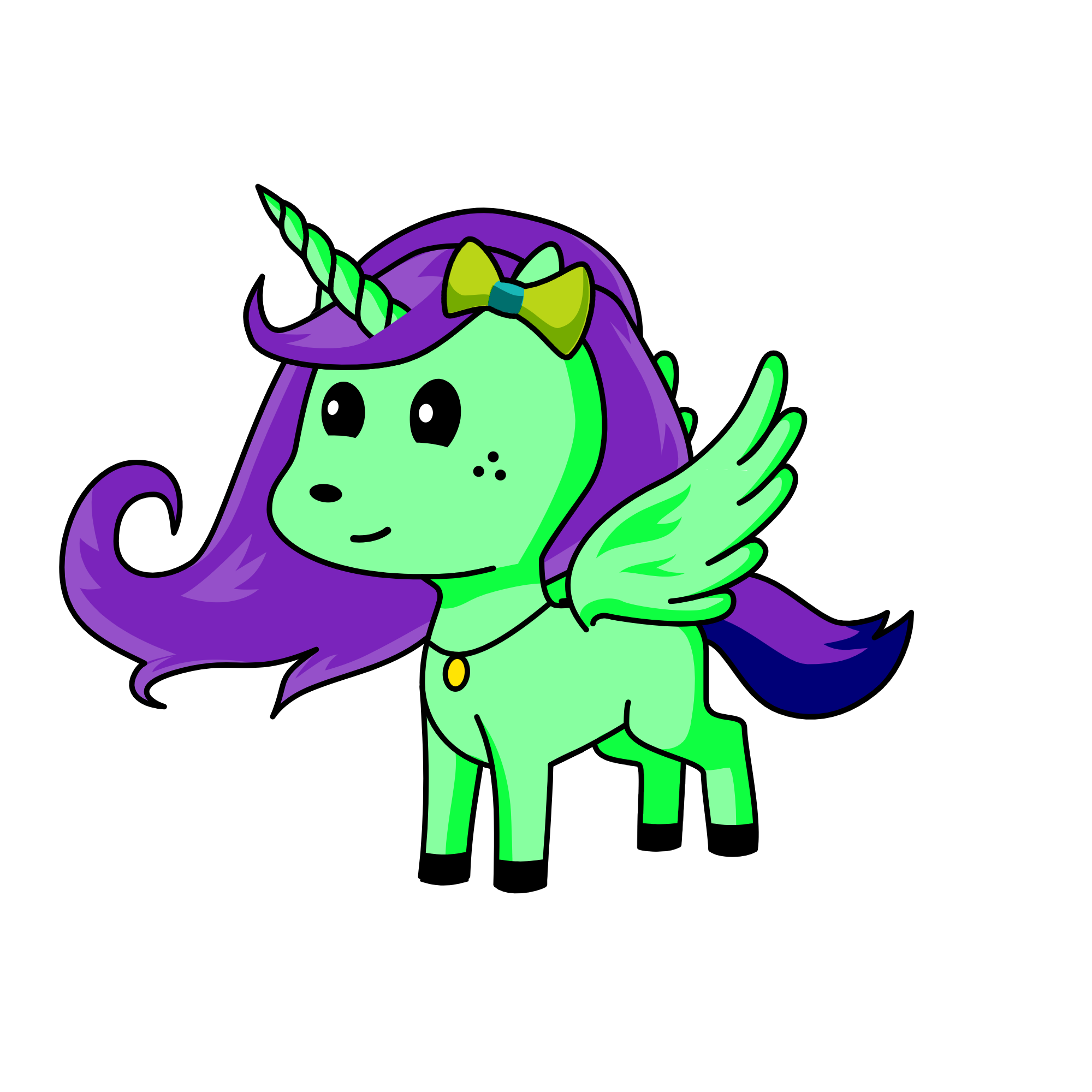 Will you be my friend, the unicorn