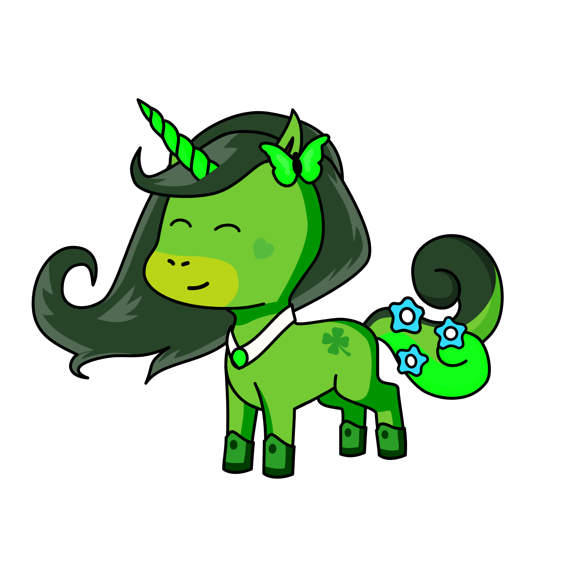 prinesse flower of the forest, the unicorn