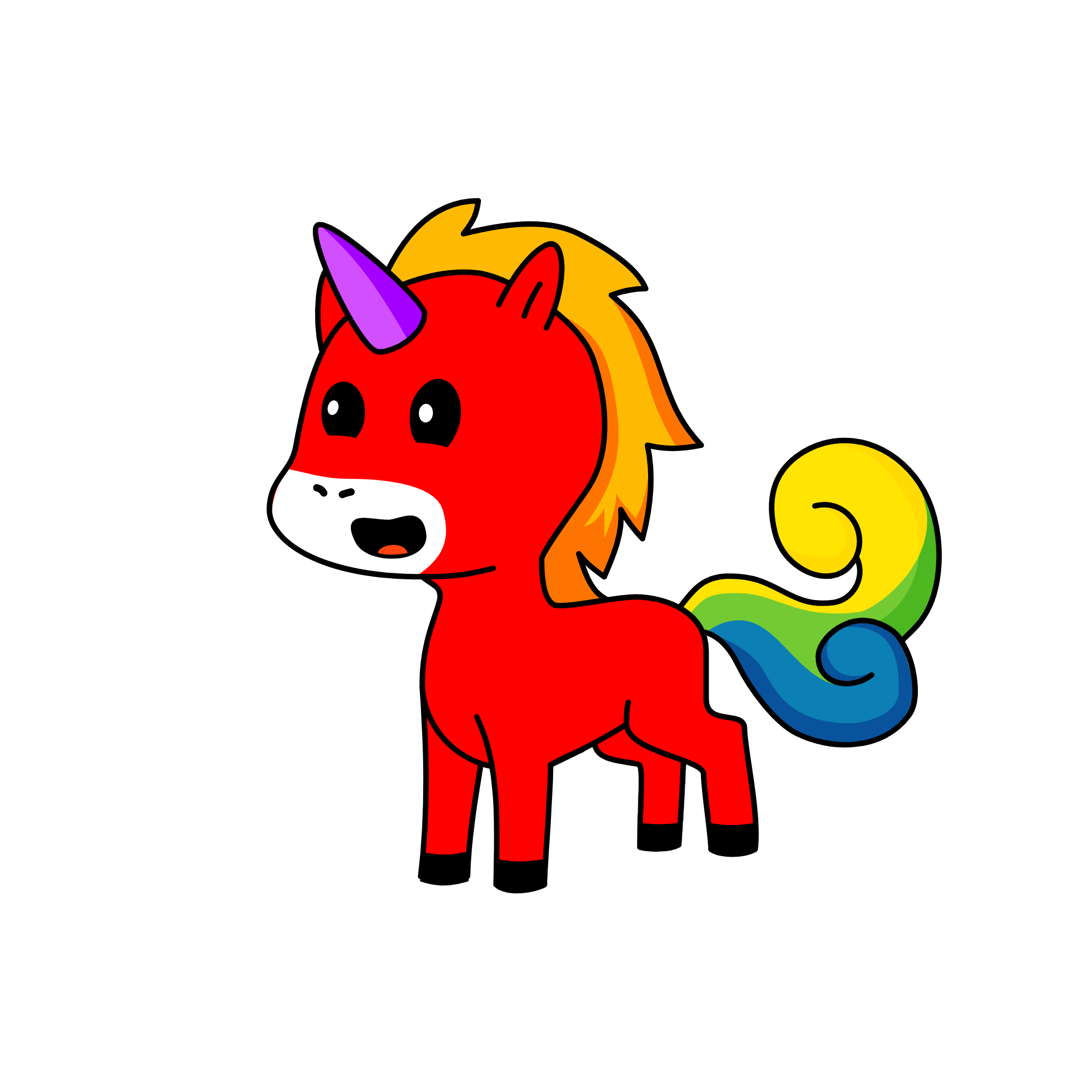 rainbow caca, the unicorn