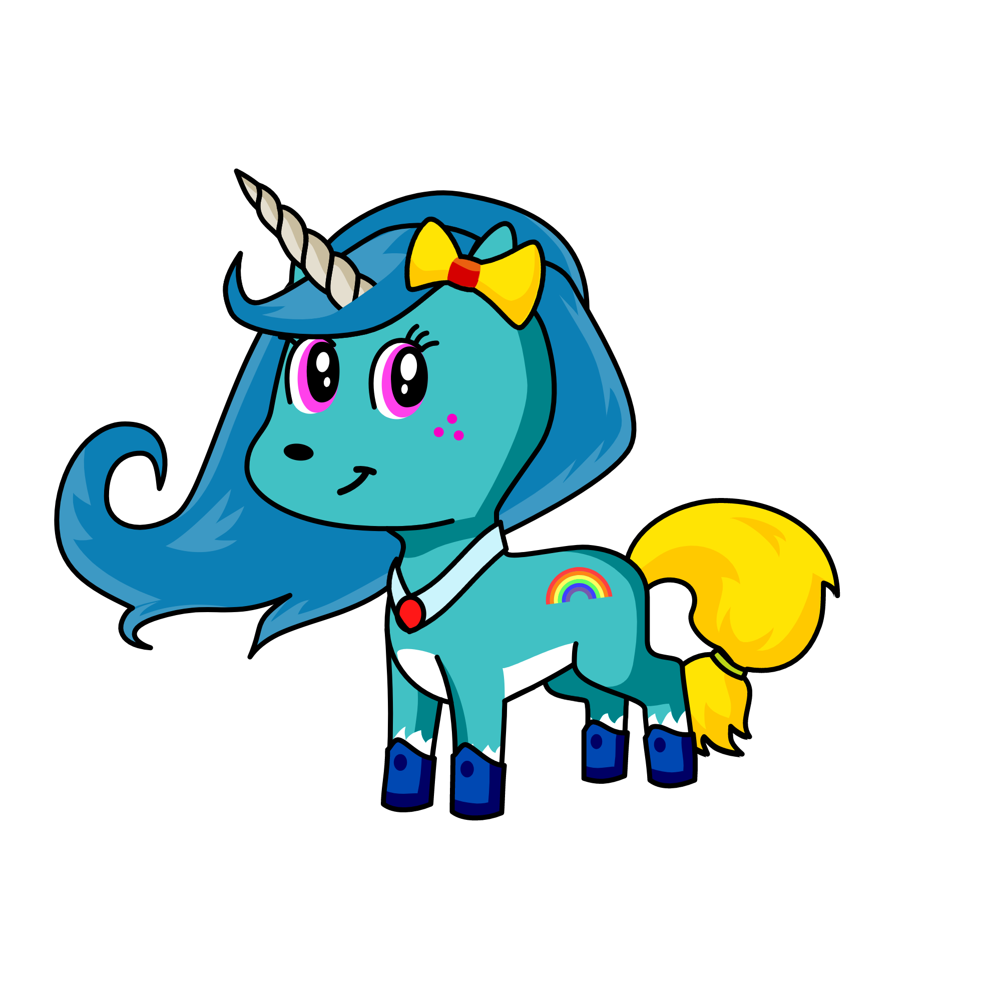The Brilliant Unicorn, the unicorn