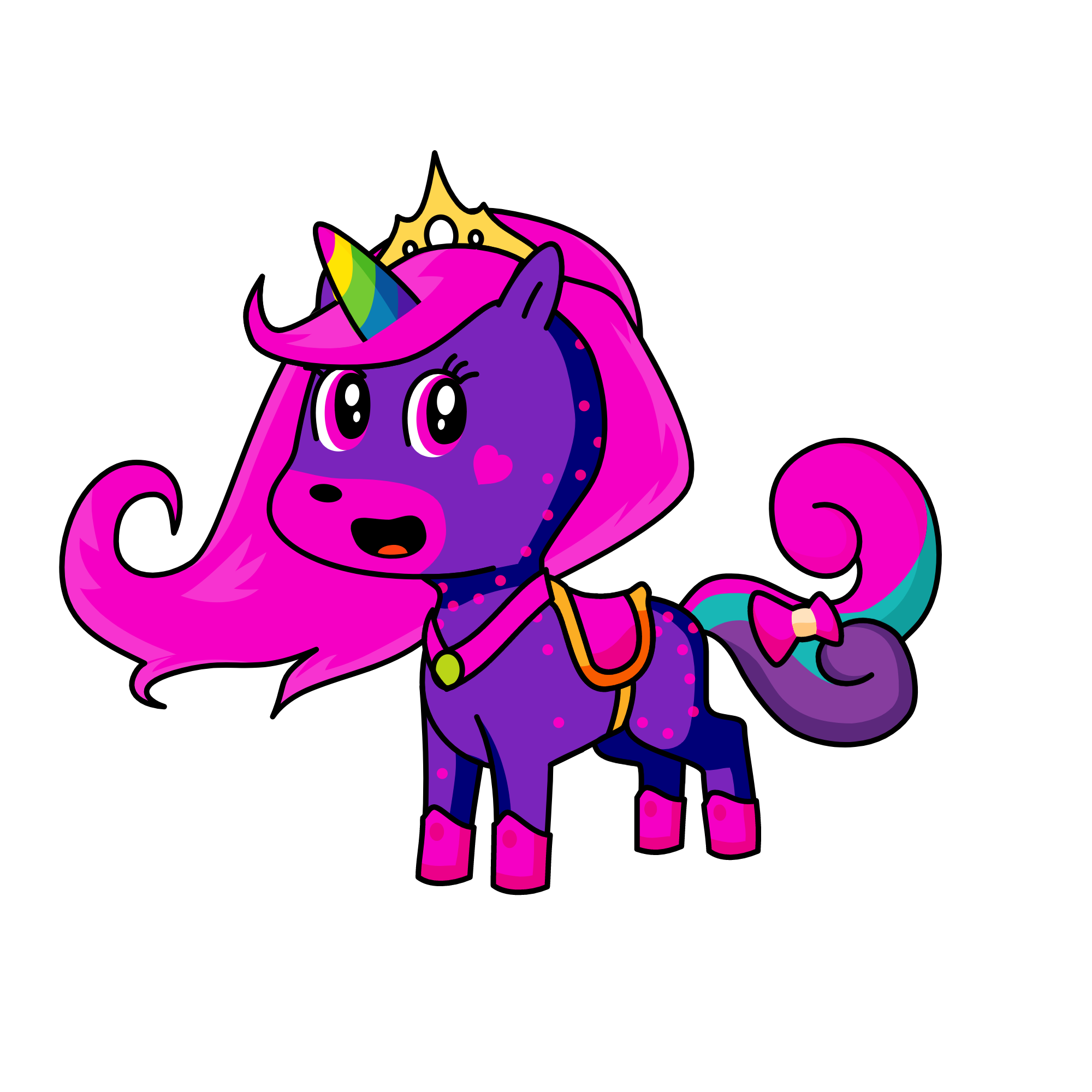 Rainbow shine, the unicorn