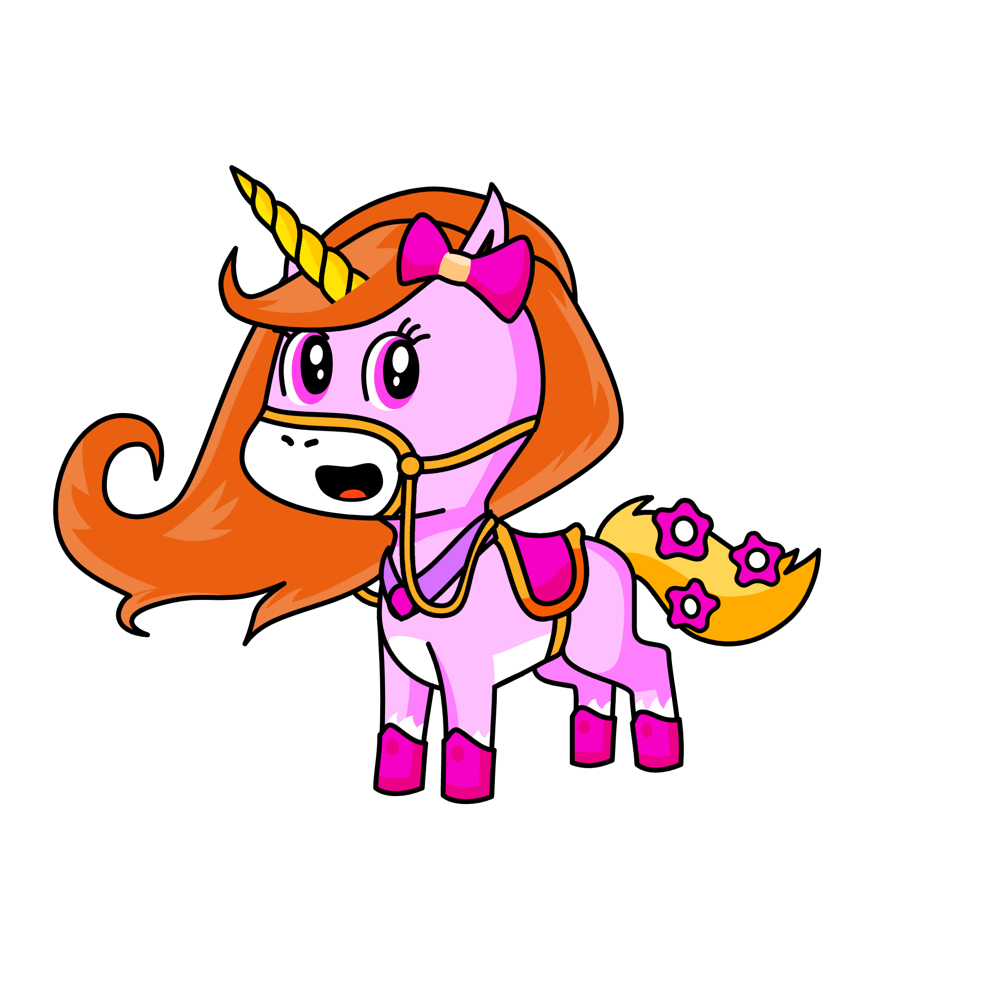 Pinky, the unicorn