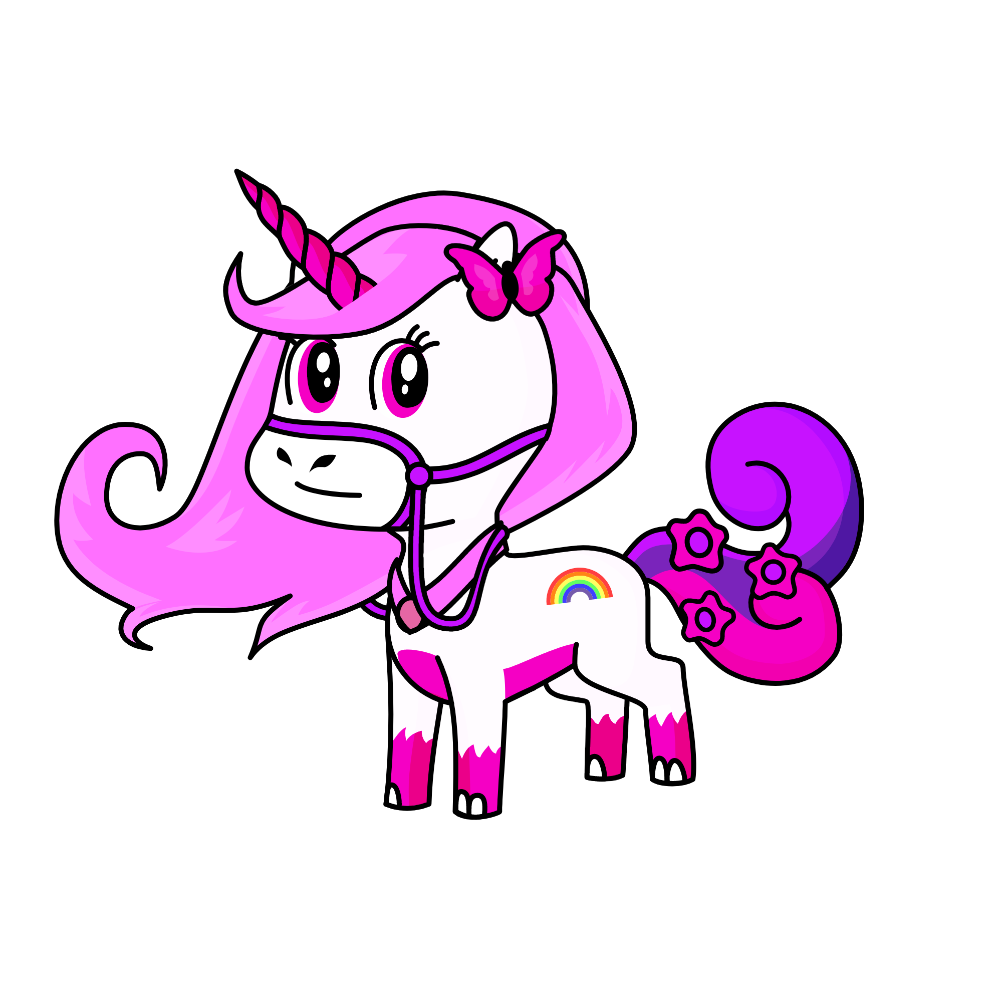 butterfly, the unicorn