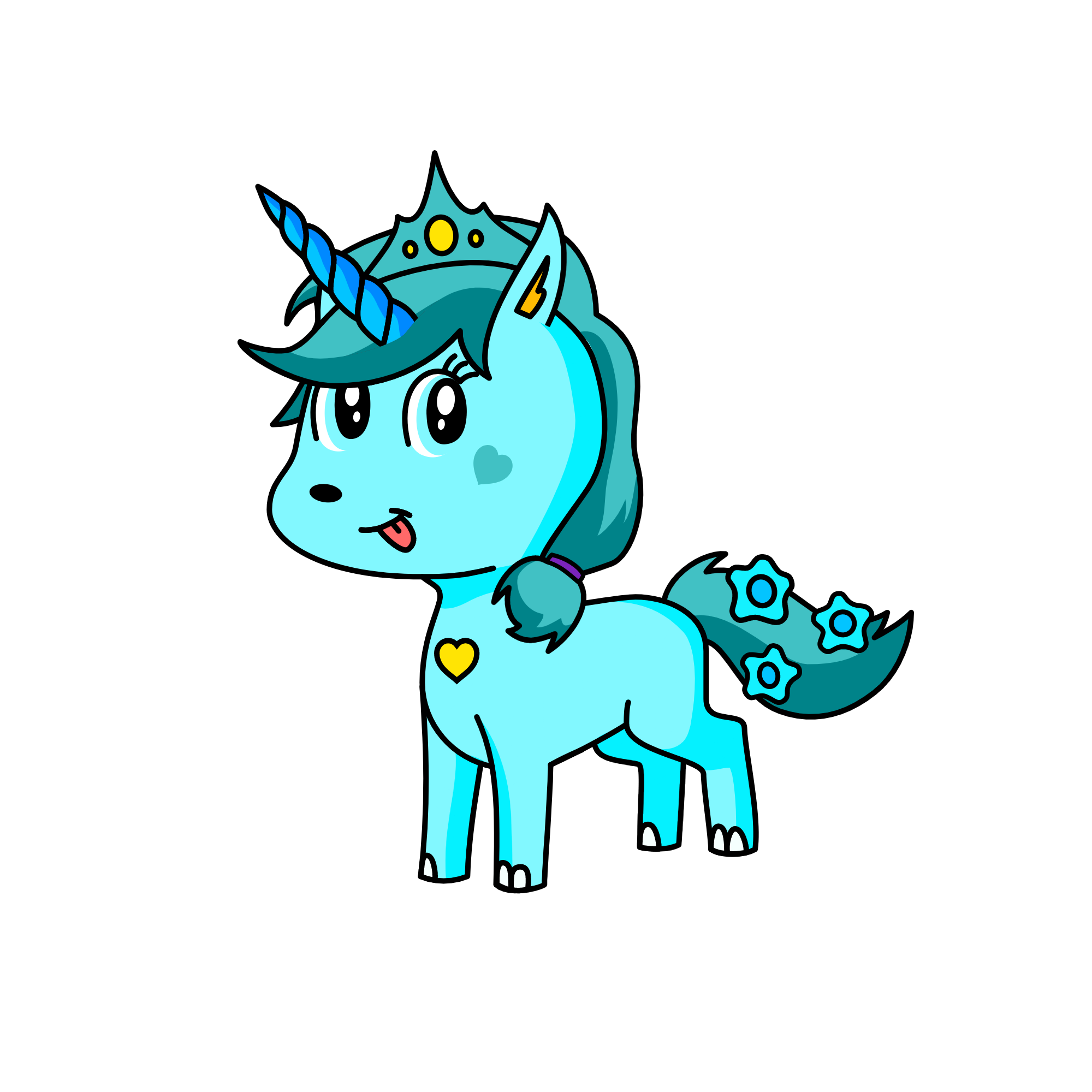 lil blue, the unicorn