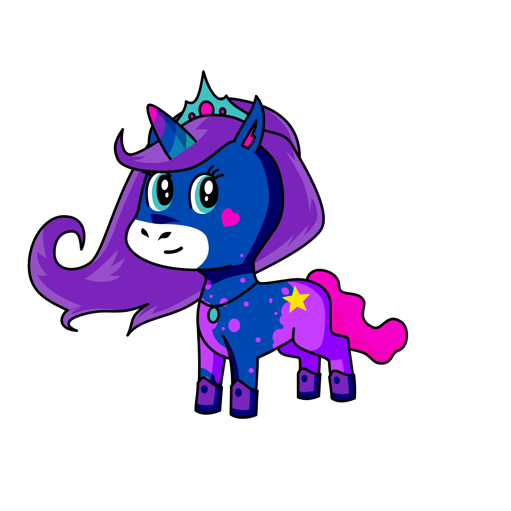 Spacey, the unicorn