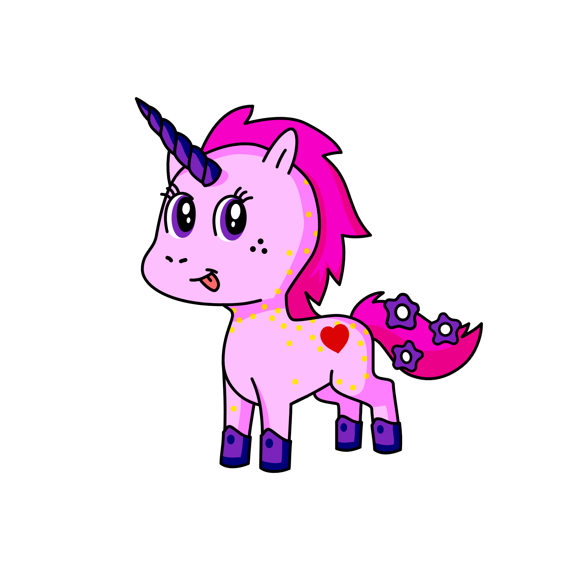 Spring, the unicorn