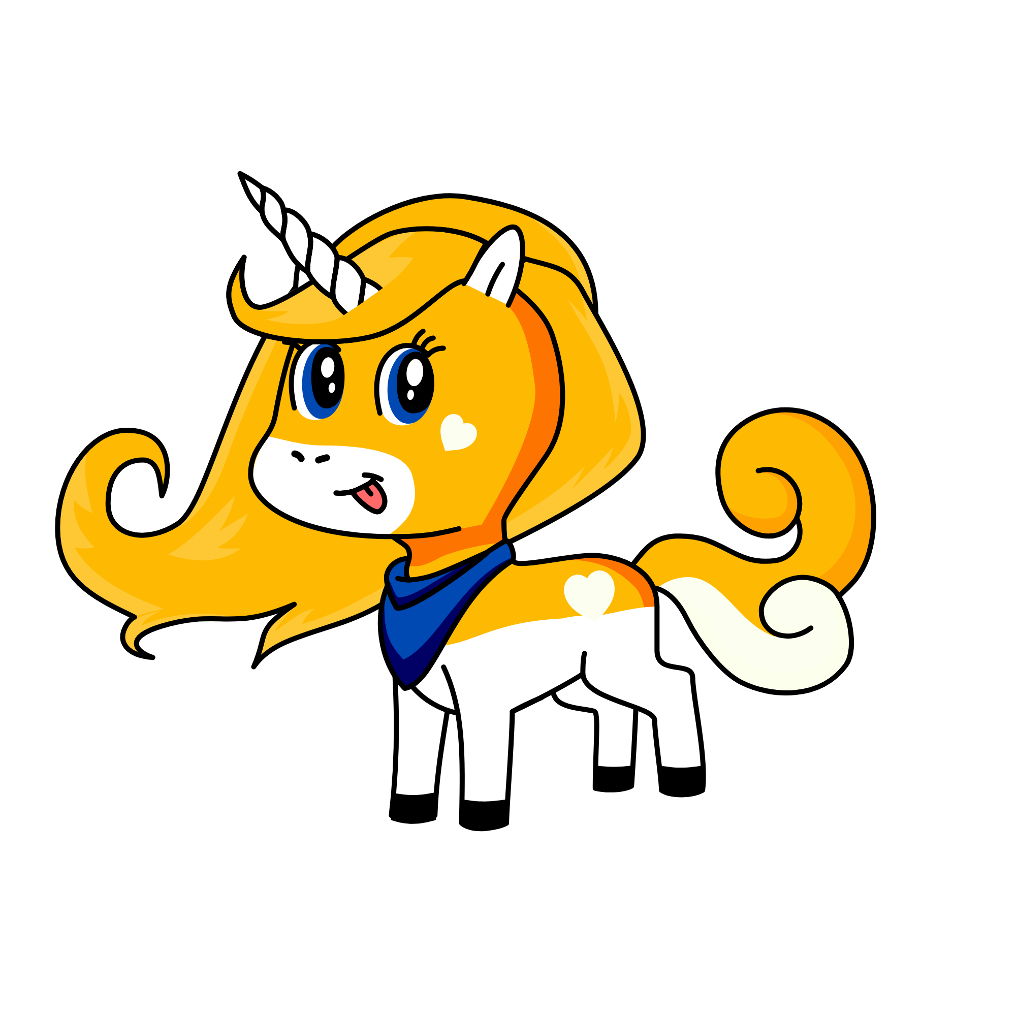 Creamsicle, the unicorn