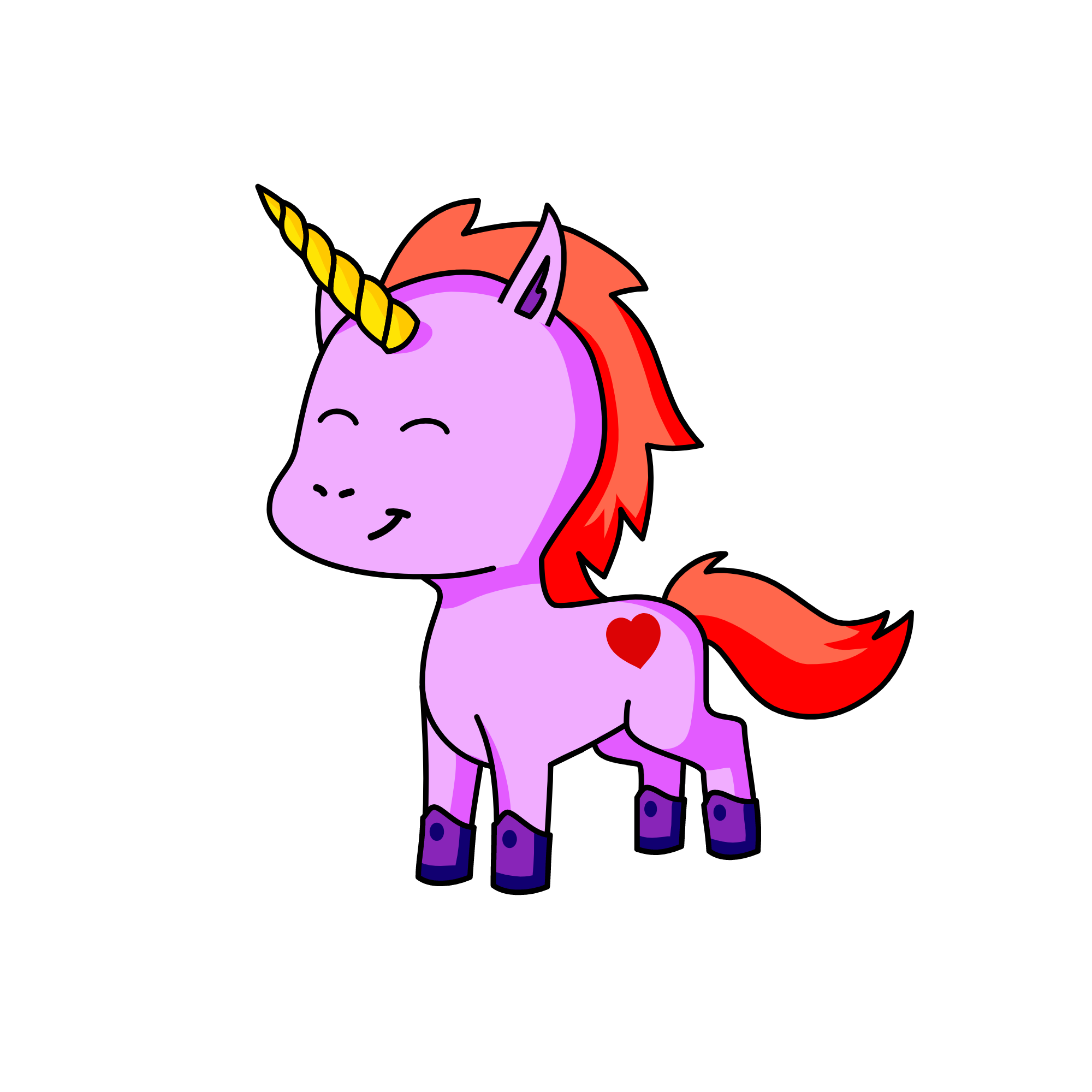 Original Cornify, the unicorn
