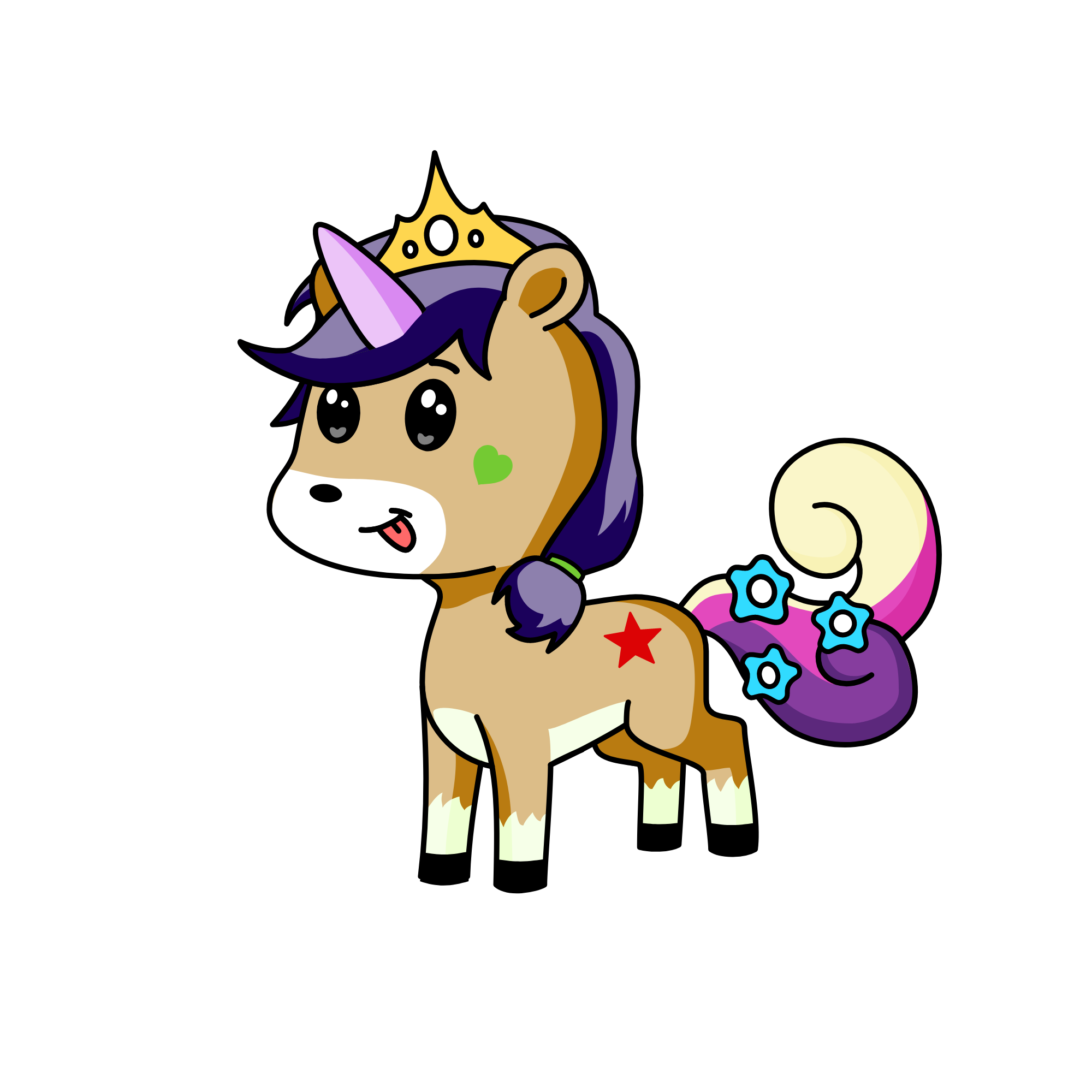 보라돌이, the unicorn