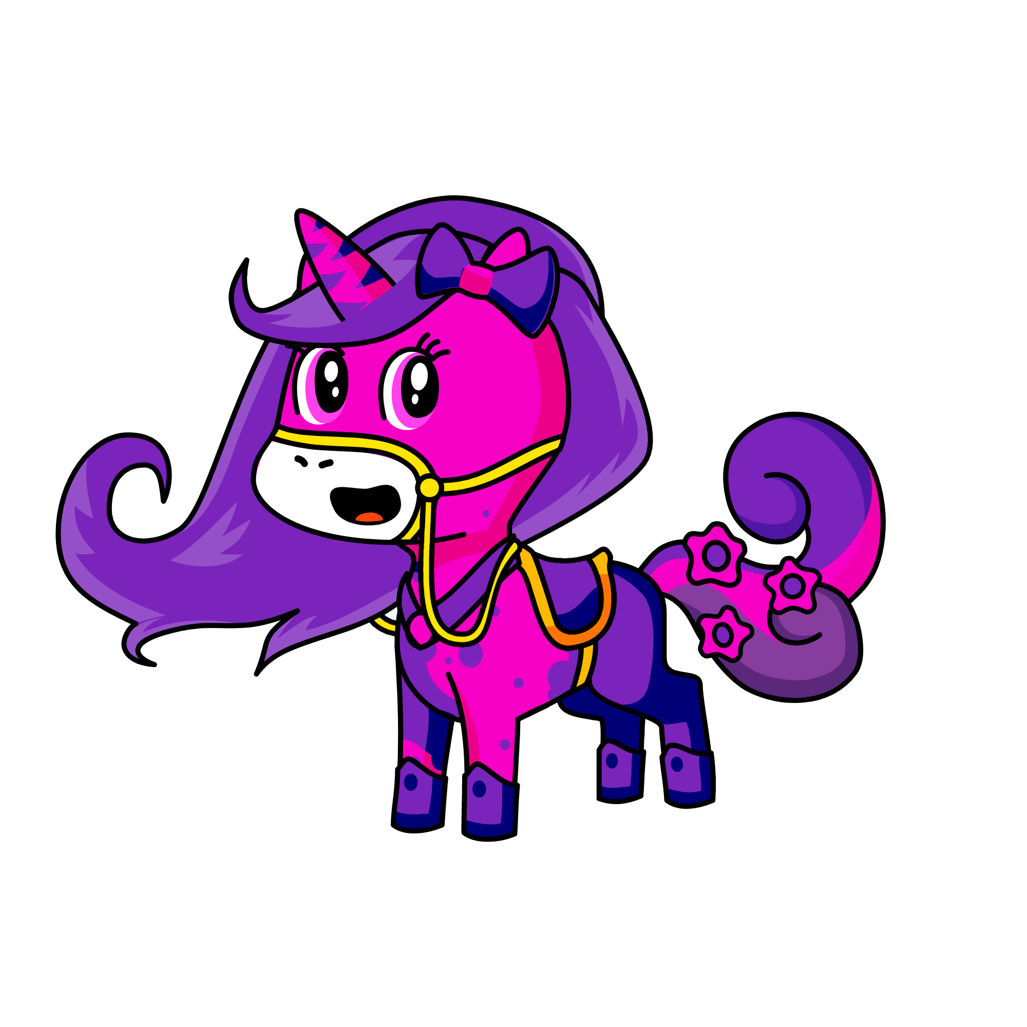 Violet, the unicorn