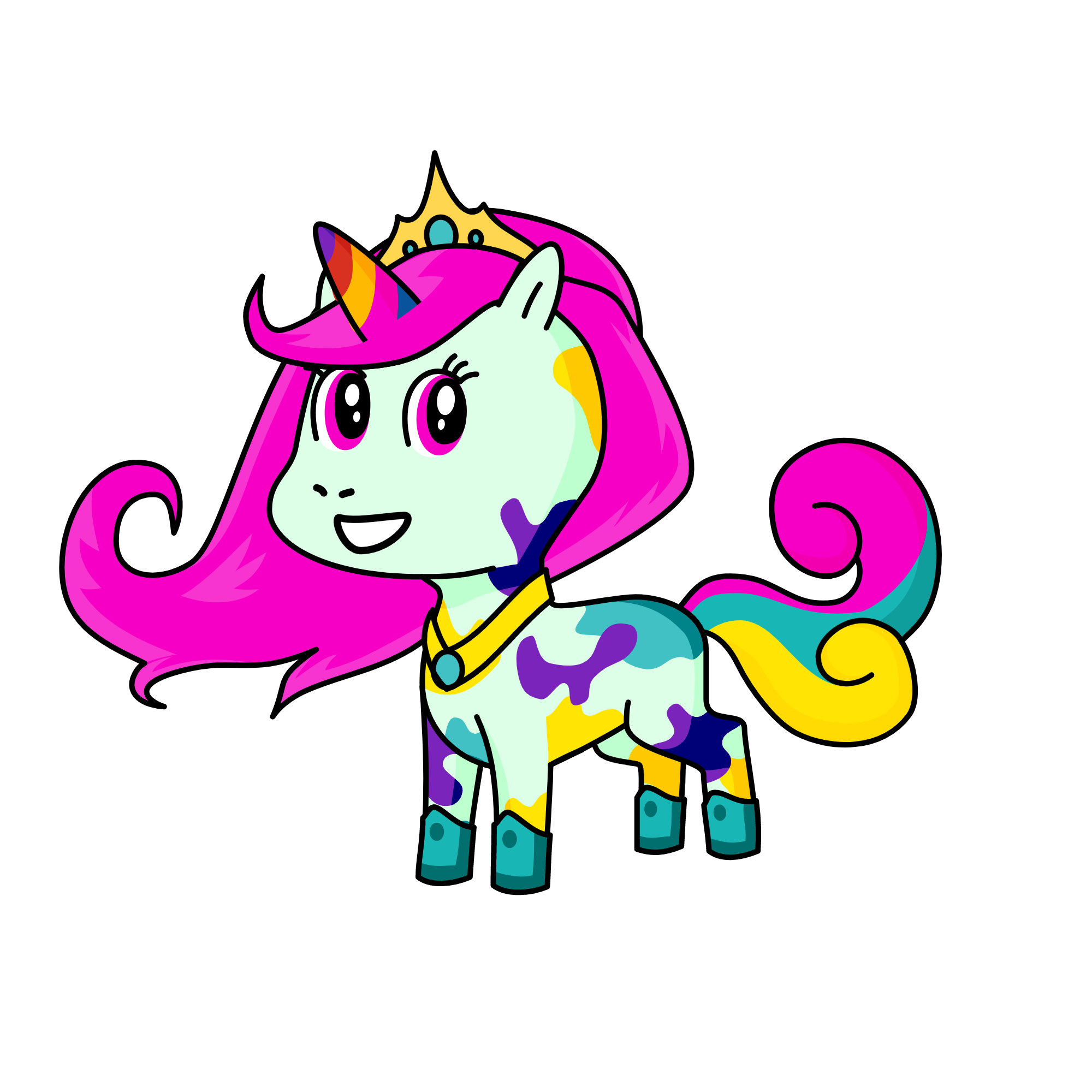 RAINBOW, the unicorn