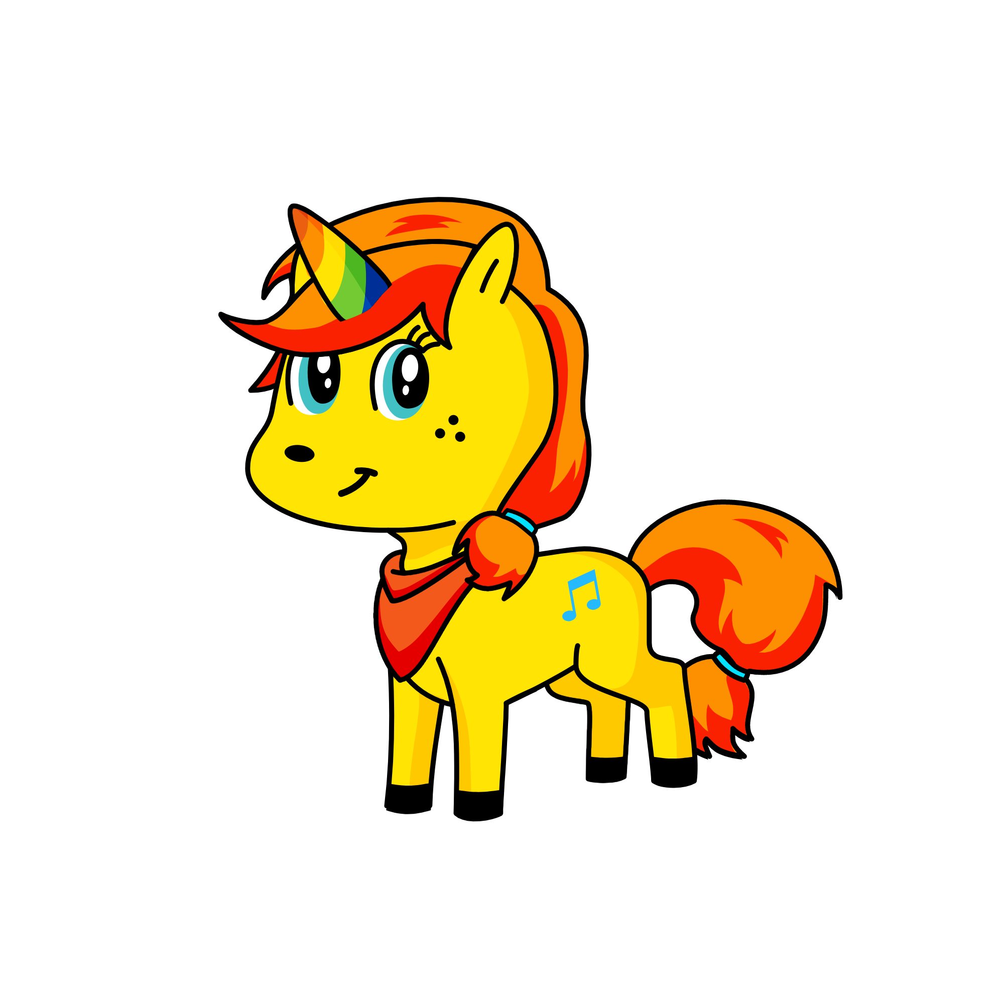 Singing Unicorn, the unicorn