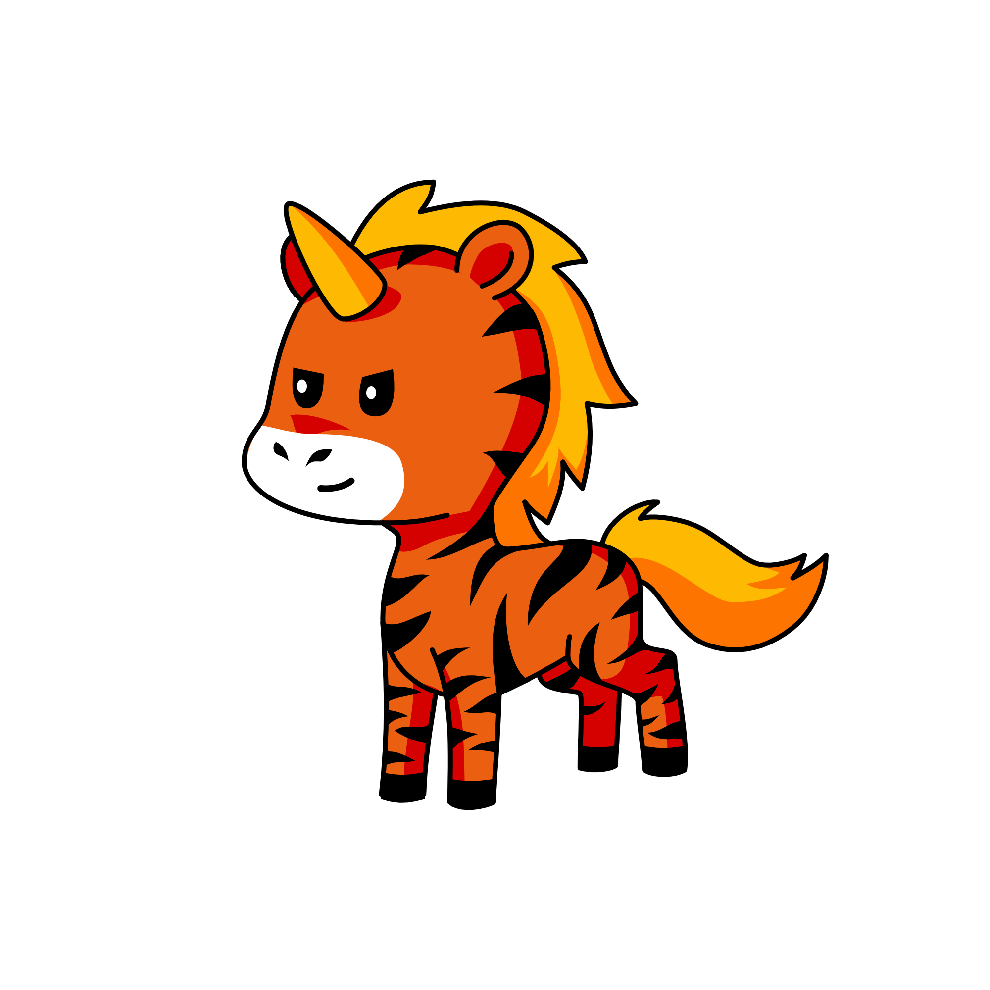 tiger, the unicorn