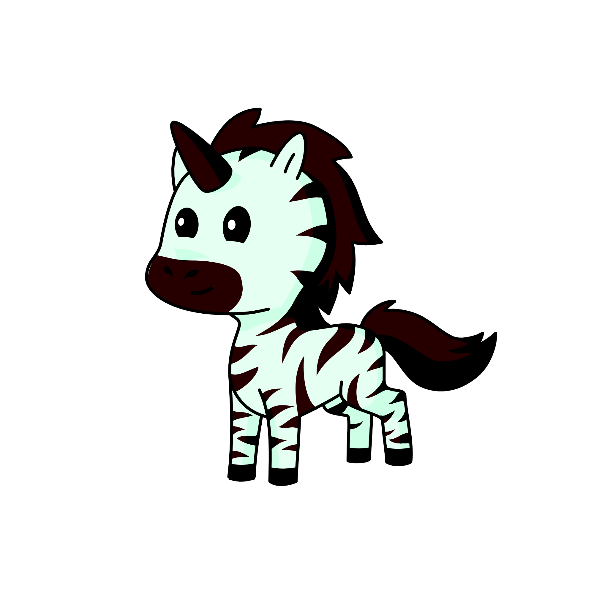 zebra, the unicorn