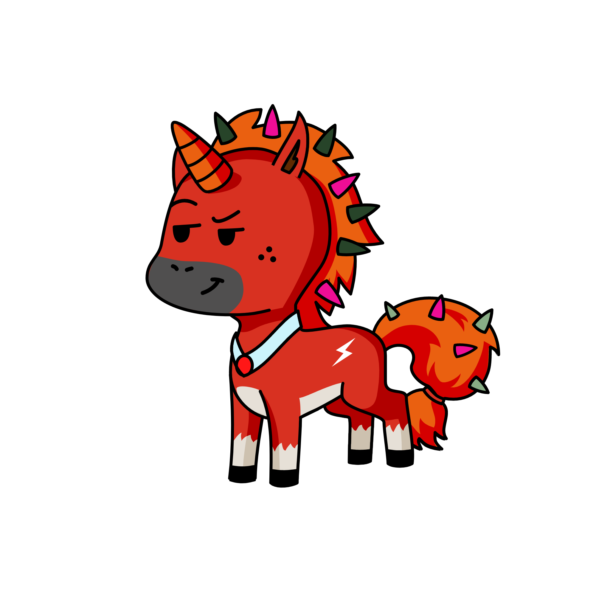 the dark spiking high jumper, the unicorn