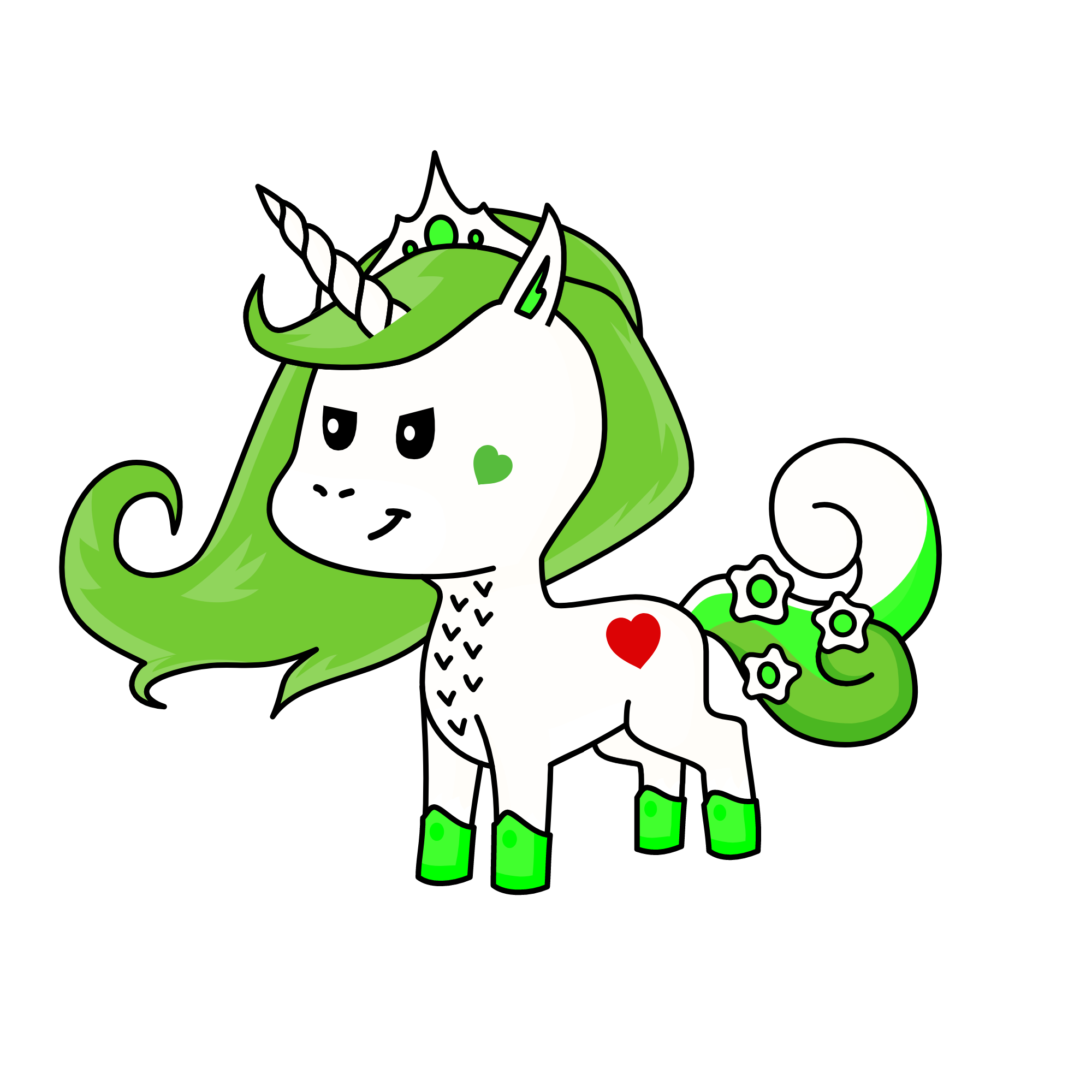 The Unicorn Snow Queen, the unicorn