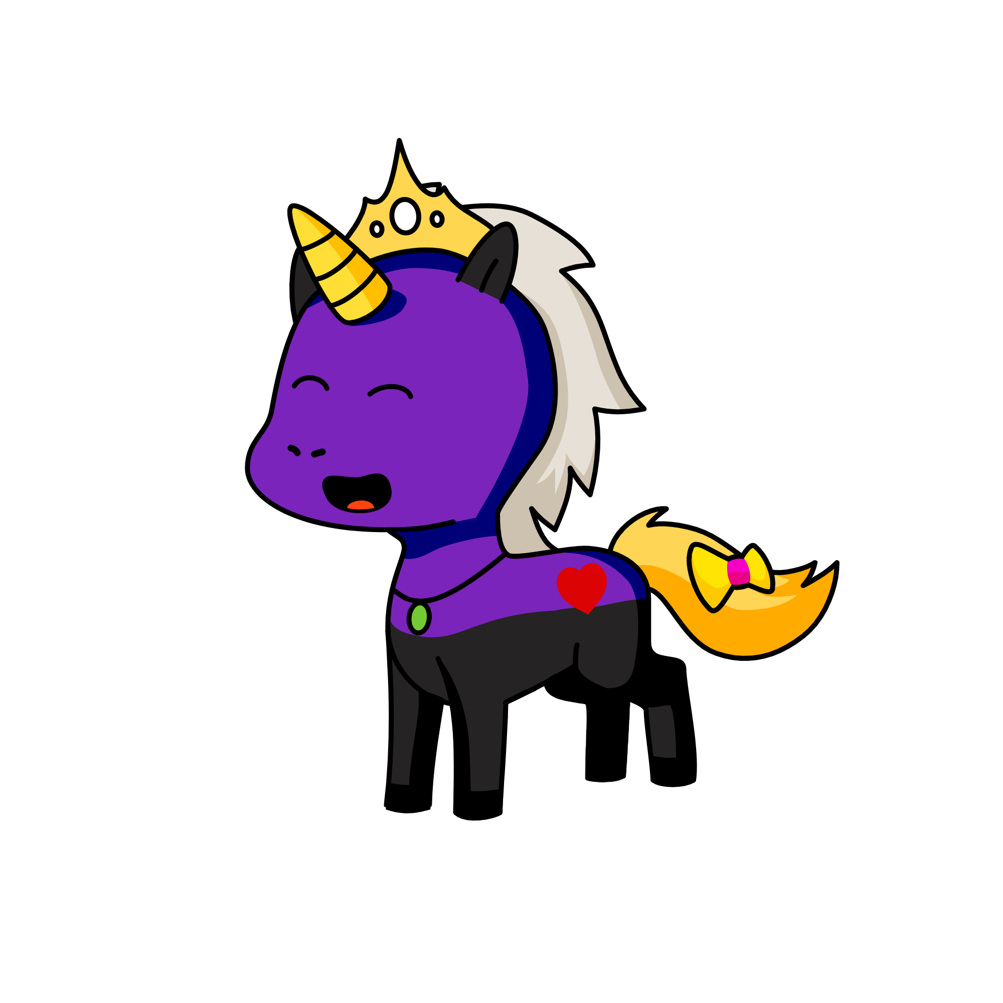 qeen of bad, the unicorn