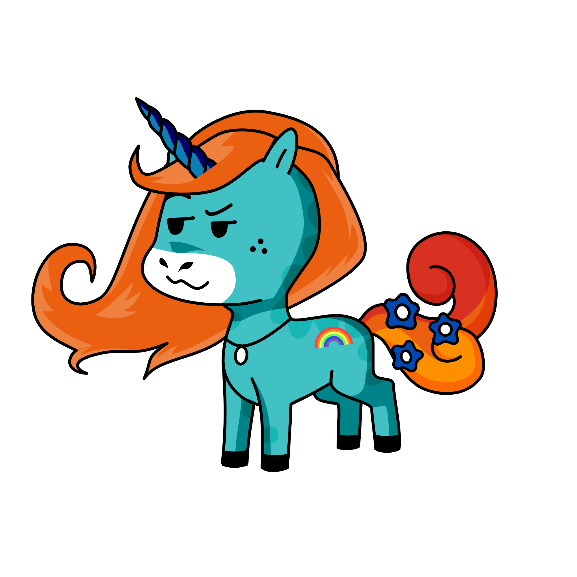 Tealicorn, the unicorn