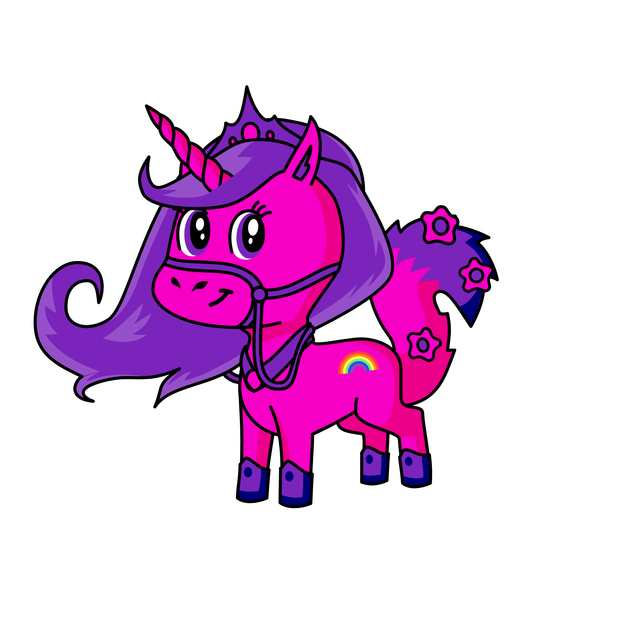 The queen of all the liveing beings, the unicorn