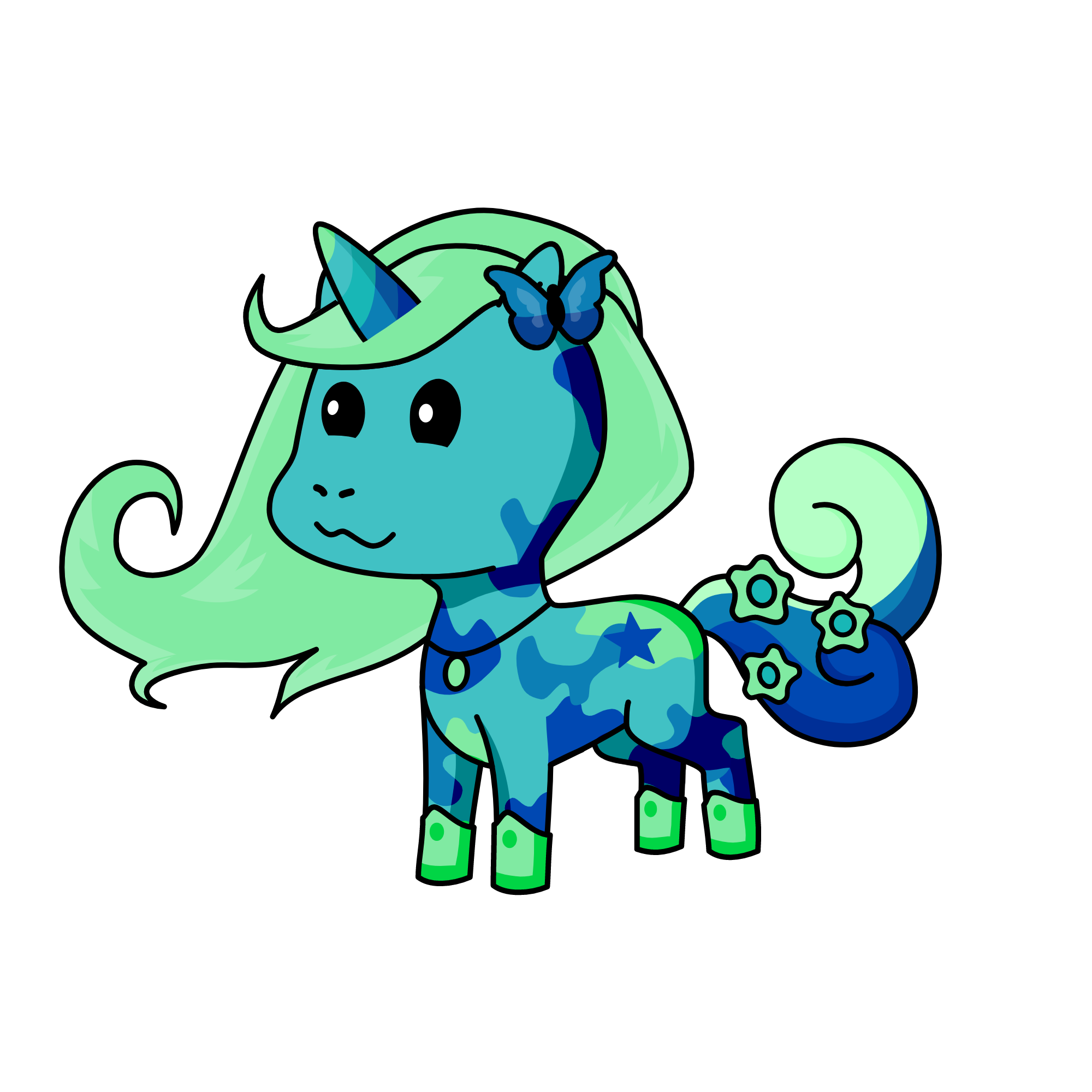 Snowy , the unicorn