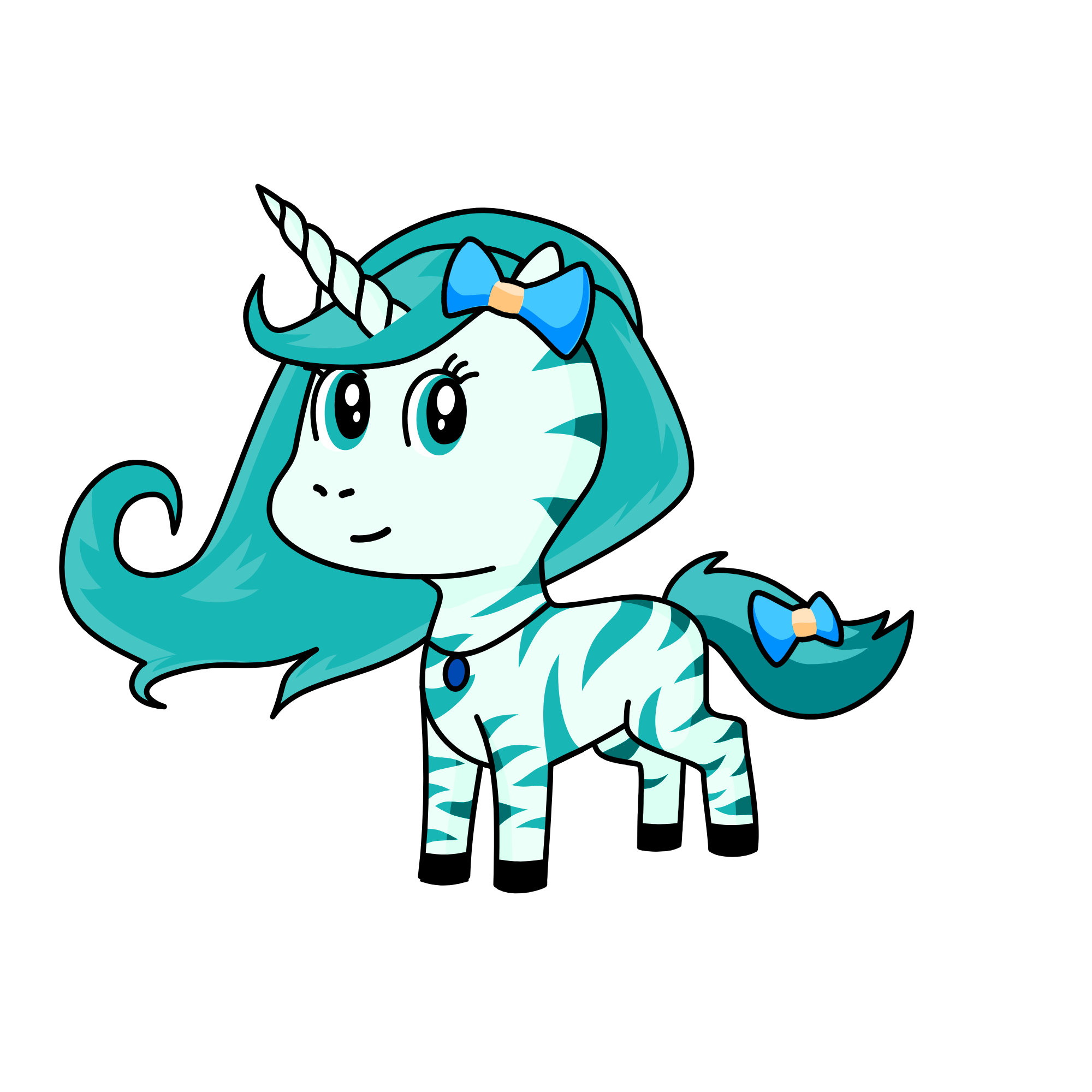 zebra , the unicorn