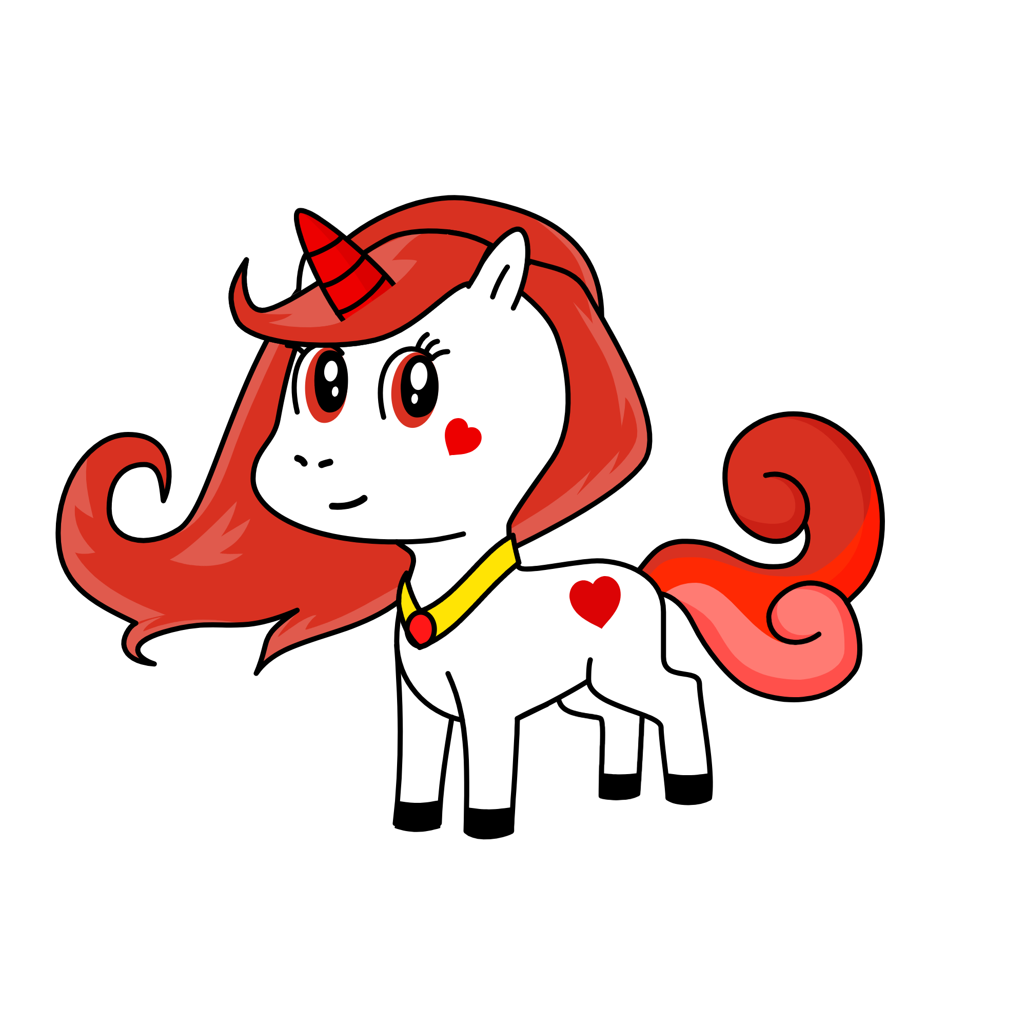 Red, the unicorn