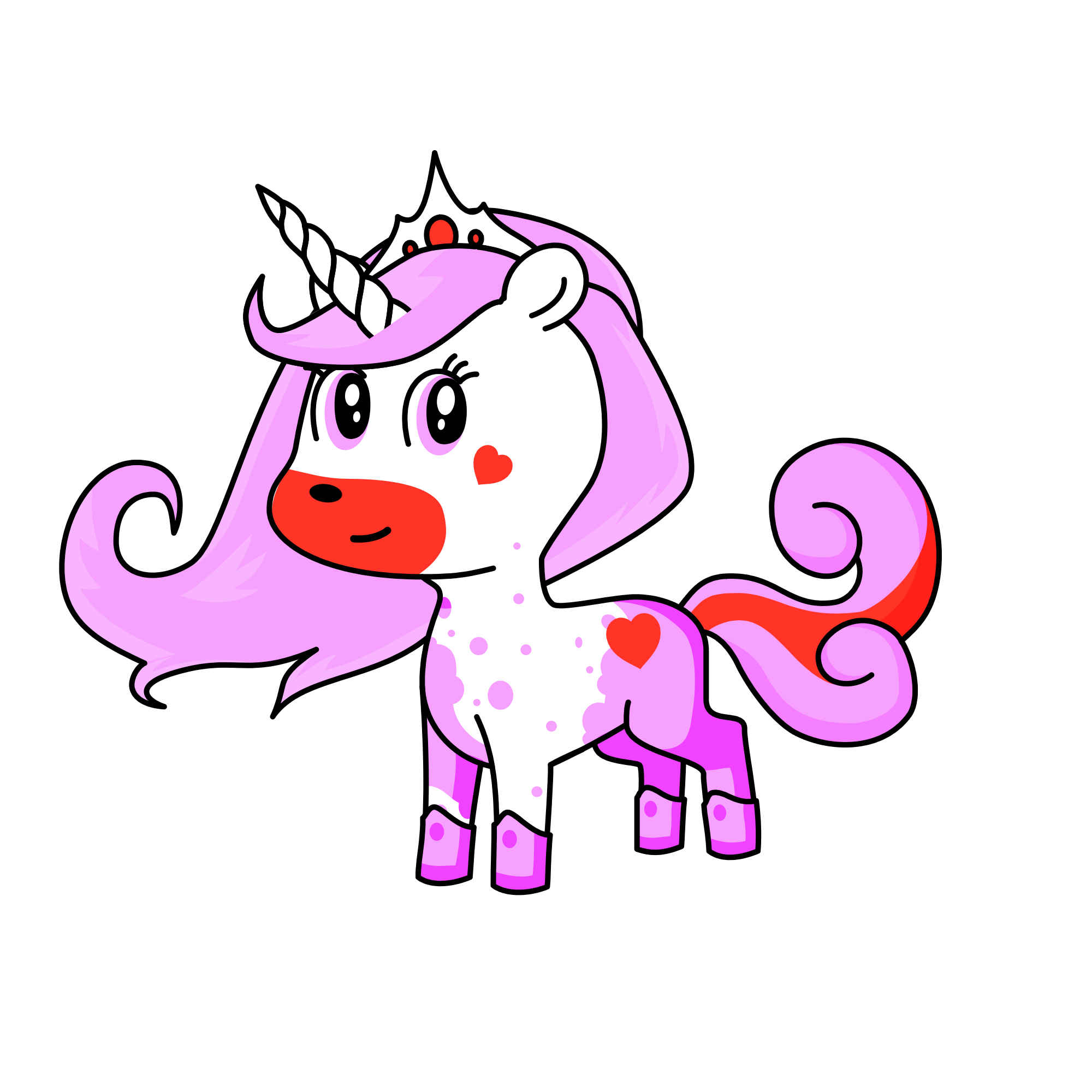Pinky, the unicorn