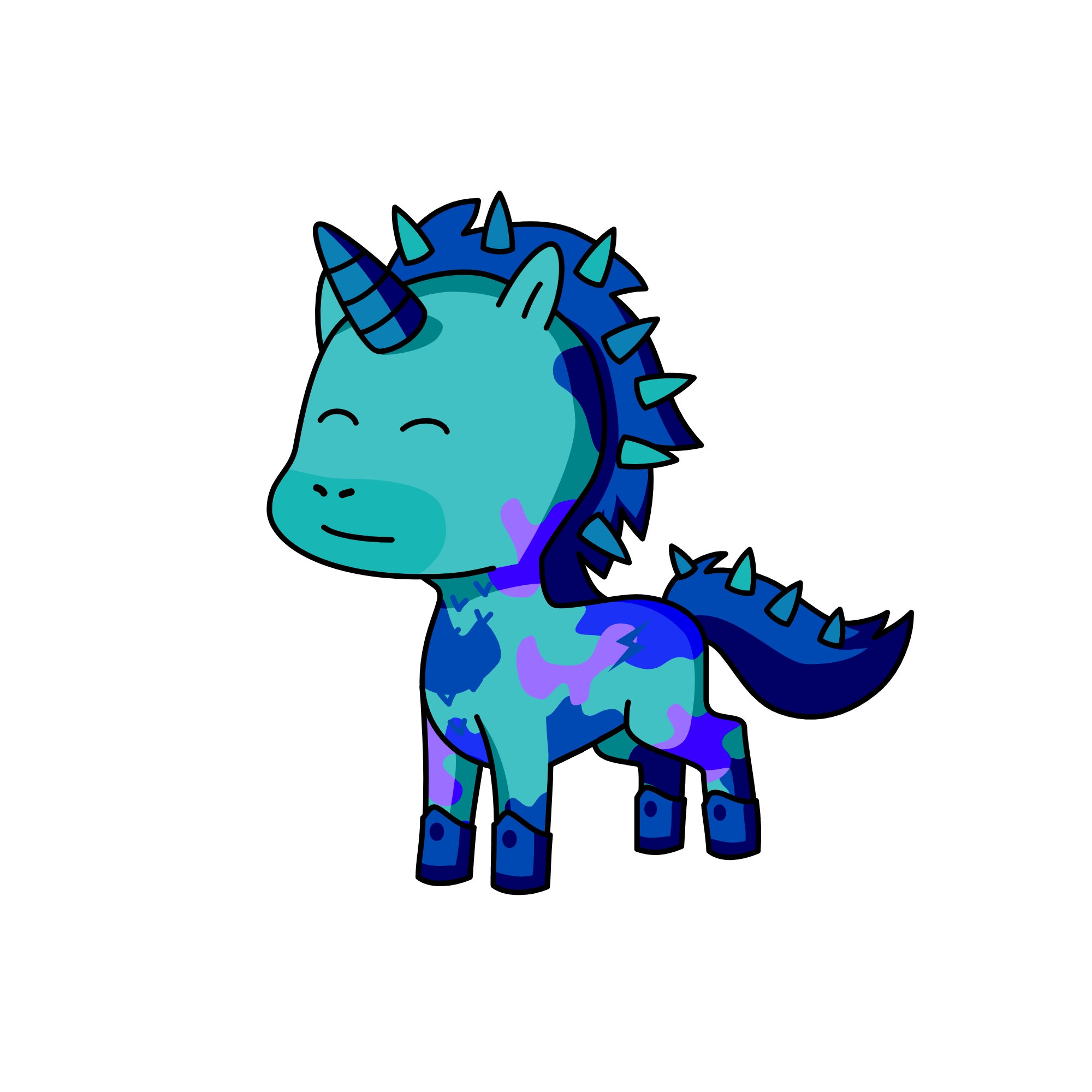 Inky, the unicorn