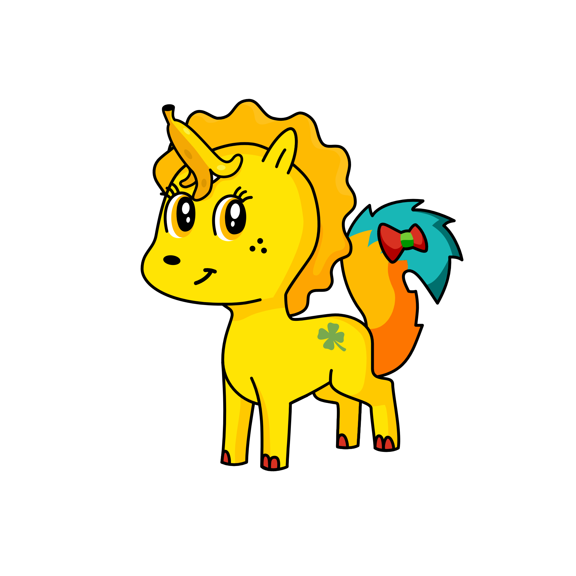 Yellowy Pie, the unicorn