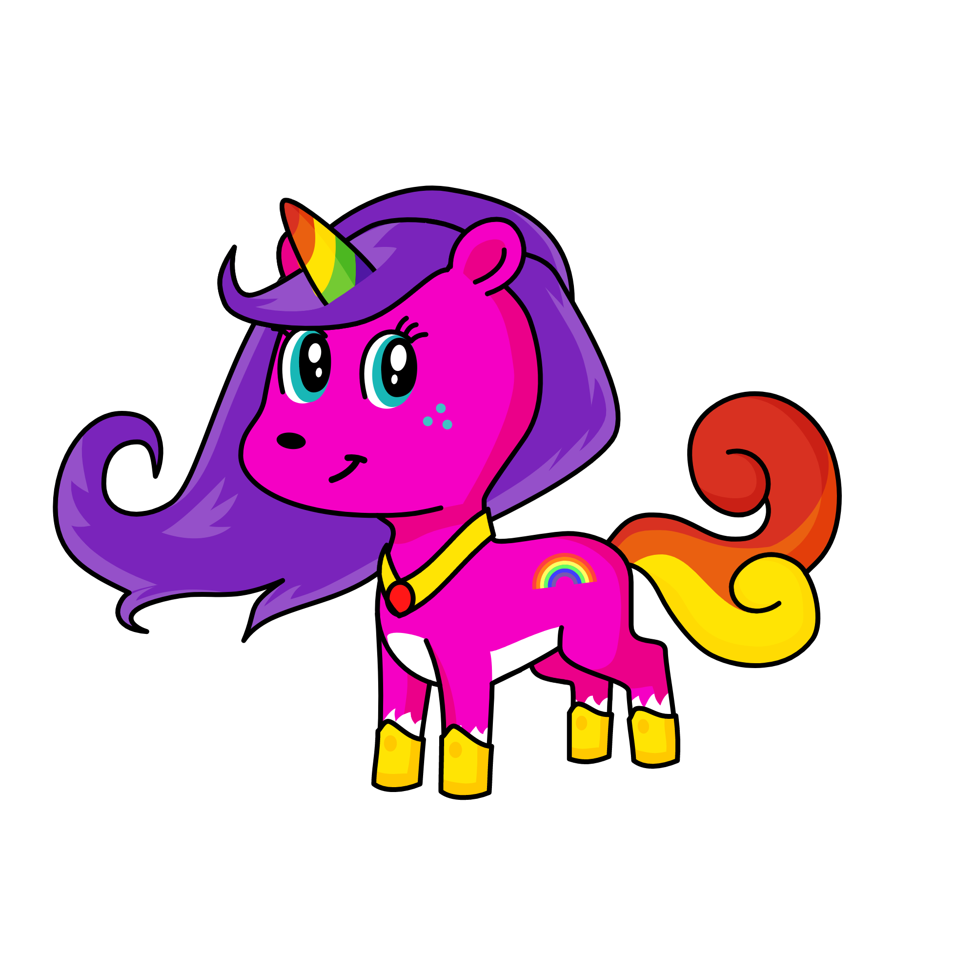 Rainbow Pie, the unicorn