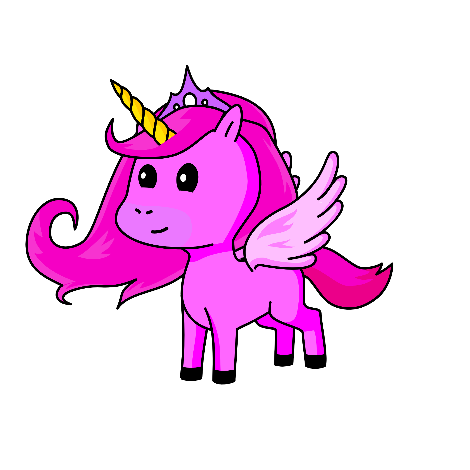Princess pink, the unicorn