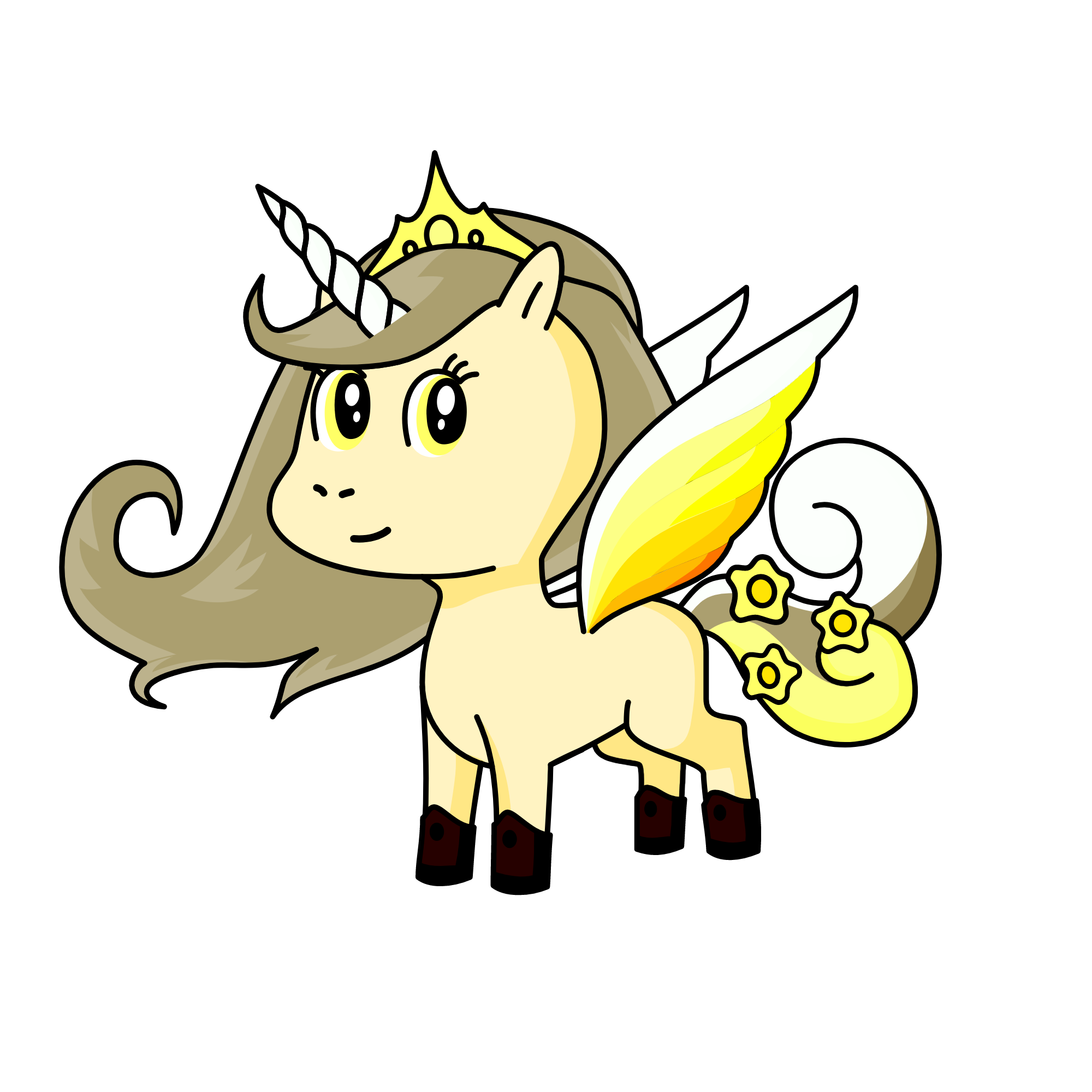 Gold, the unicorn