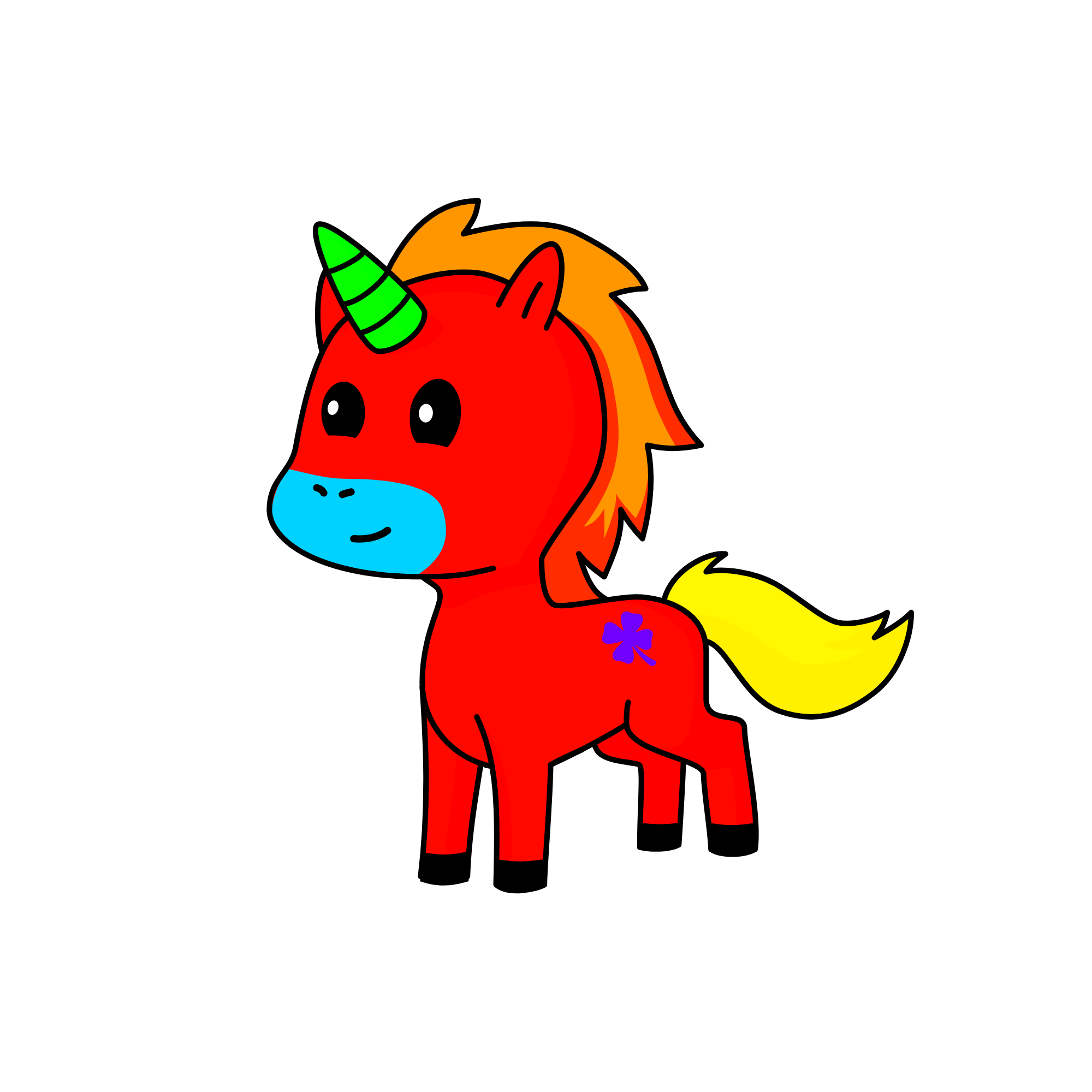 Friends?, the unicorn