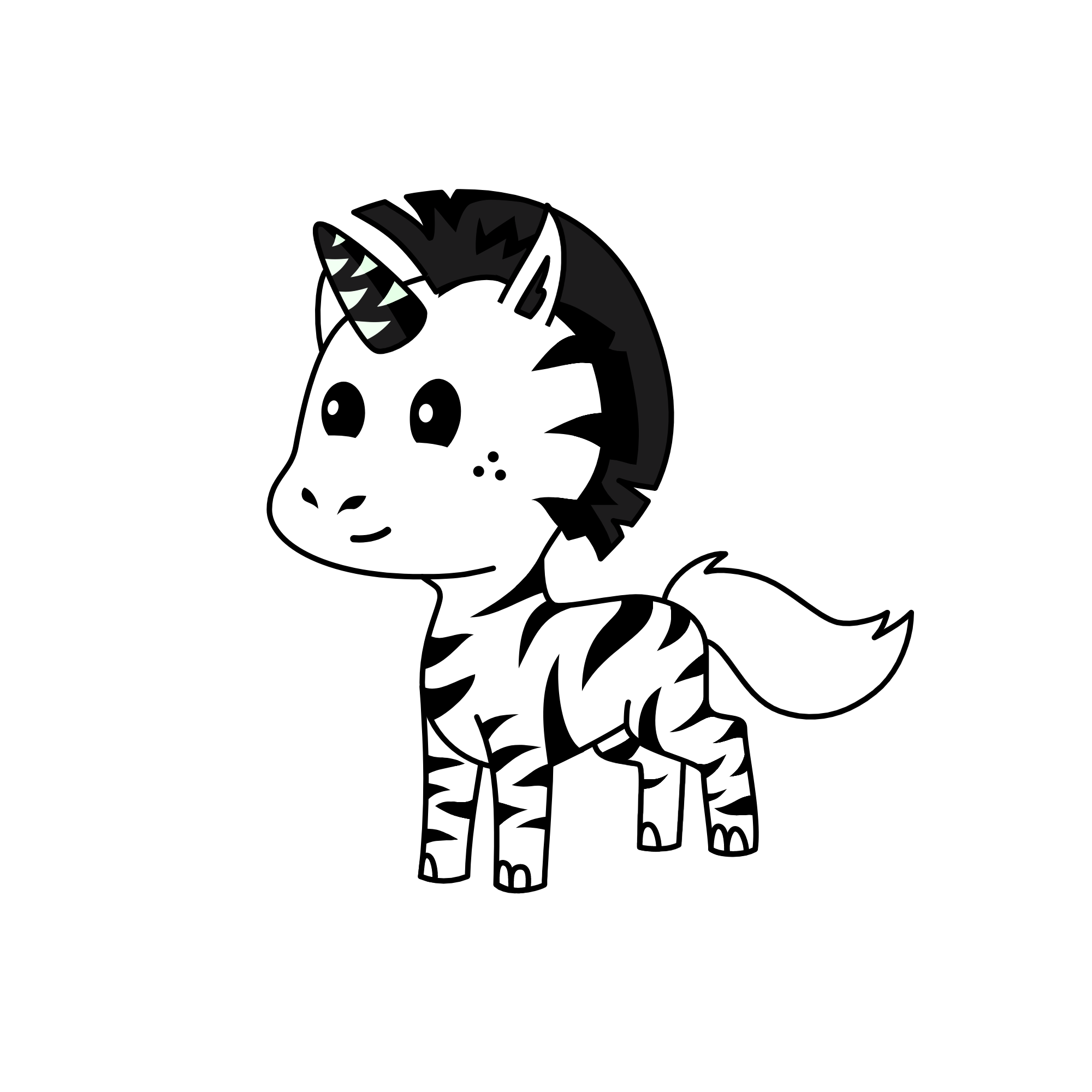 zebra, the unicorn