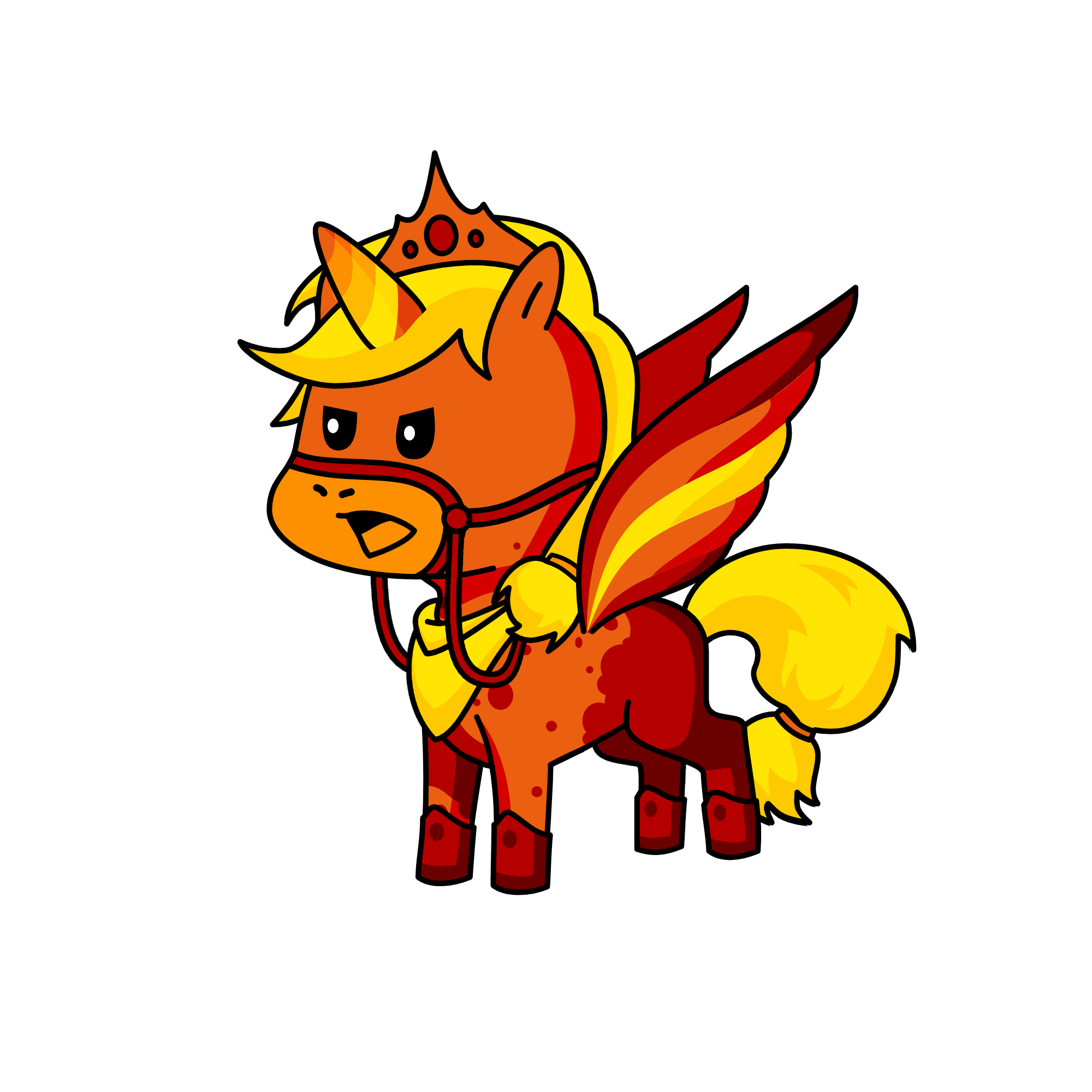 Sun Set :queen of fire, the unicorn