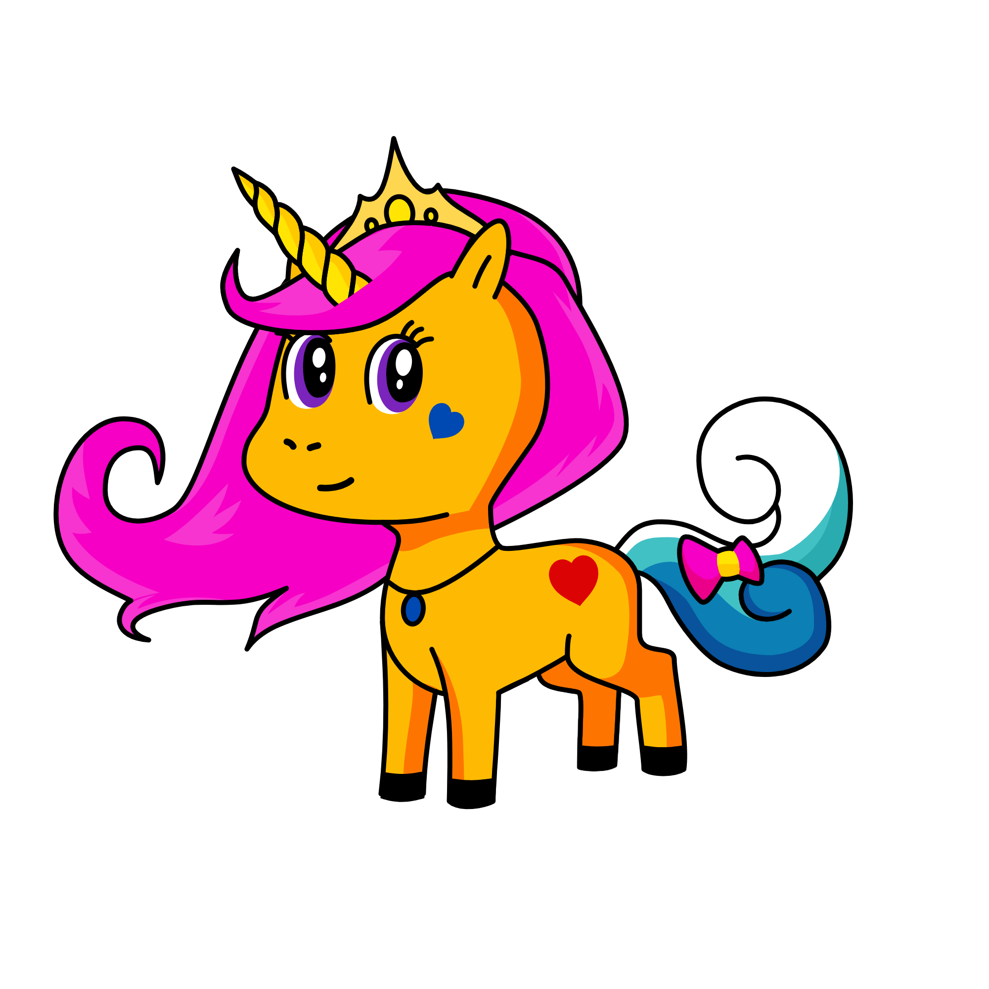 Princess candy, the unicorn