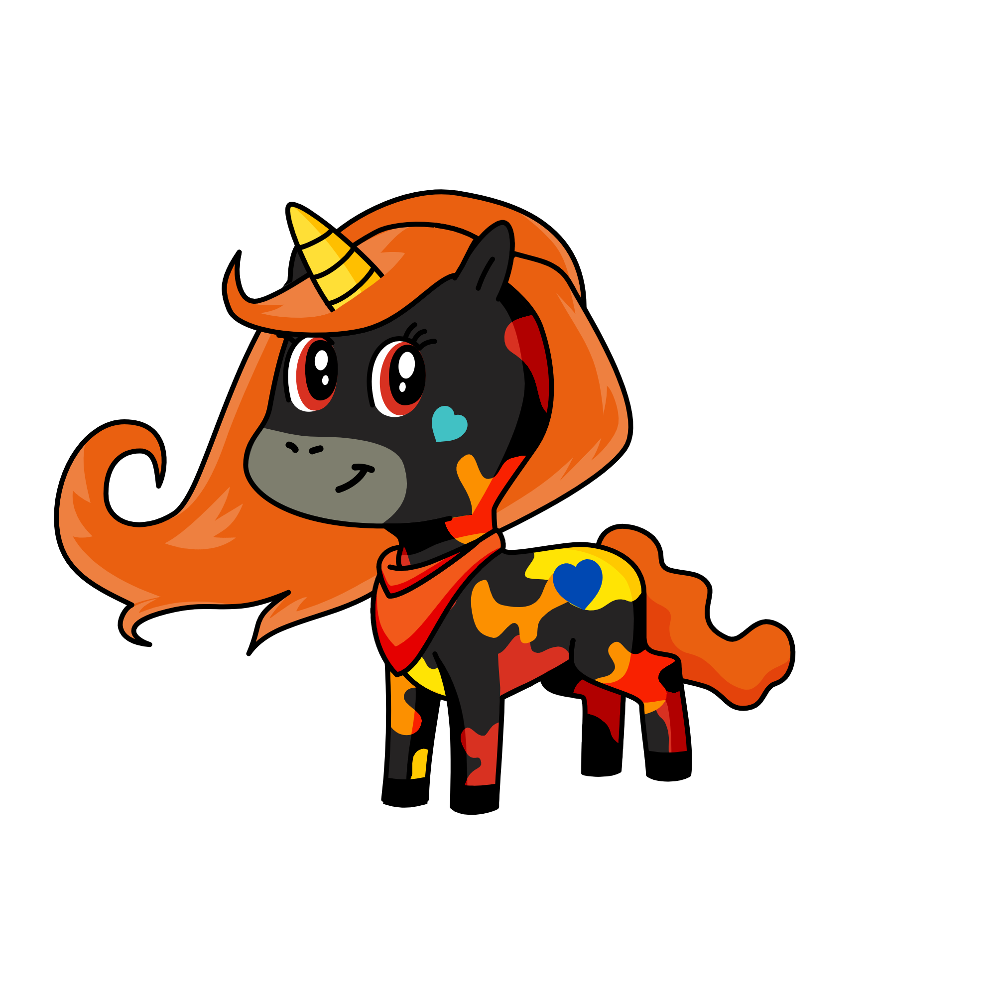 fire, the unicorn