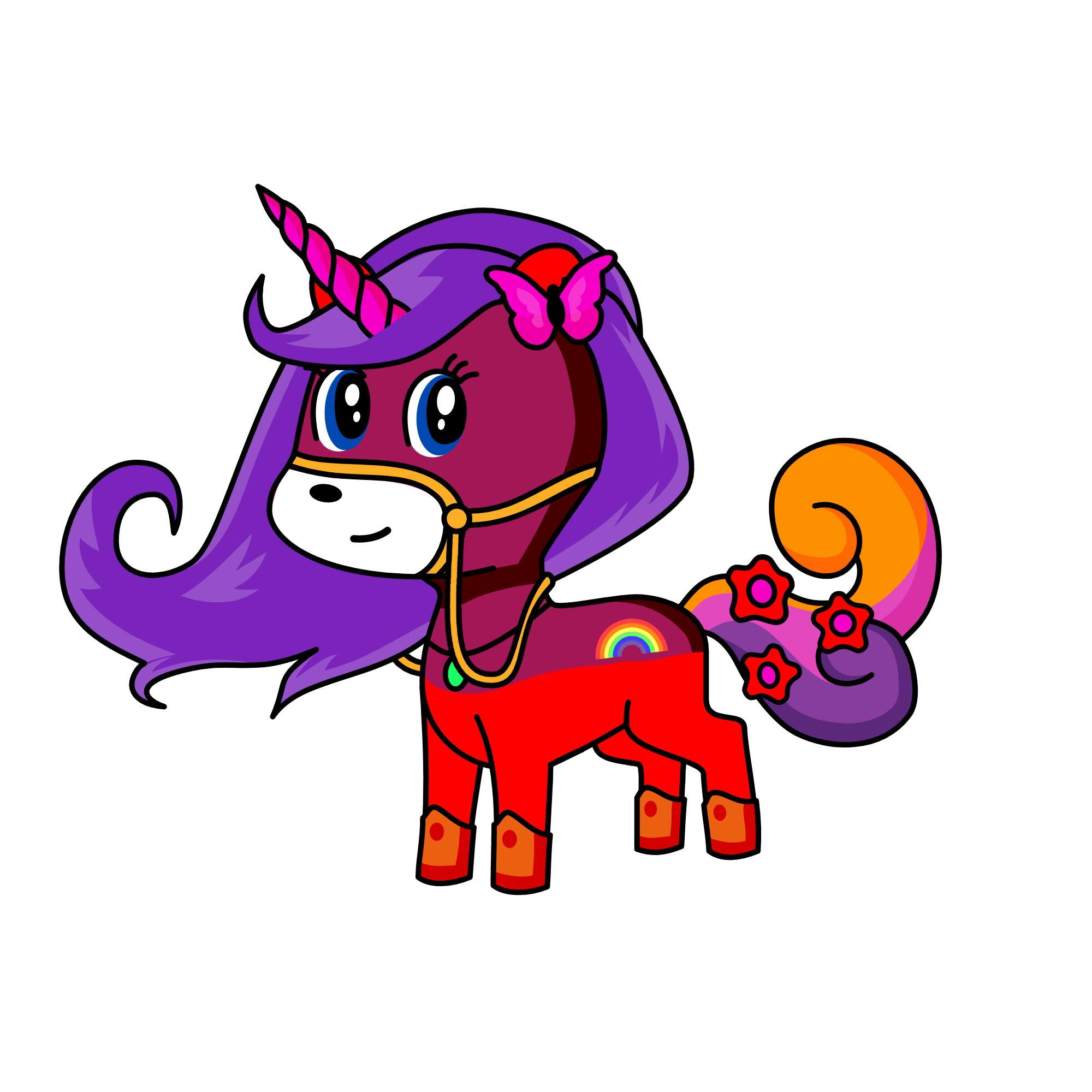 sweetly, the unicorn