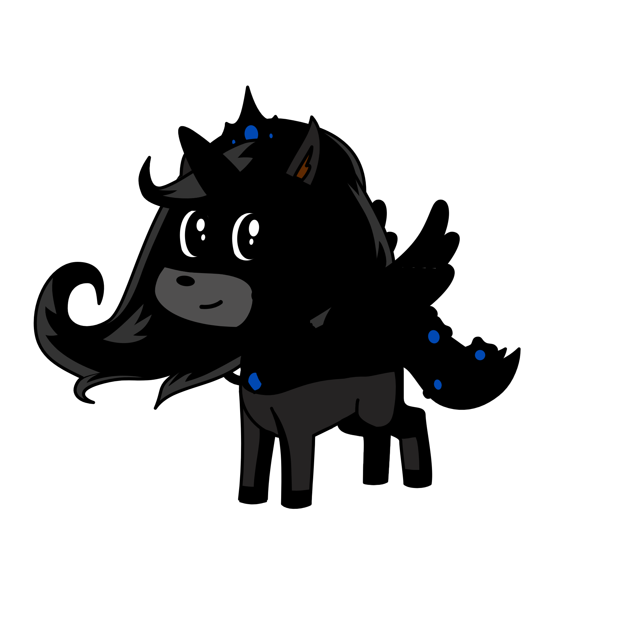 Empress Black, the unicorn