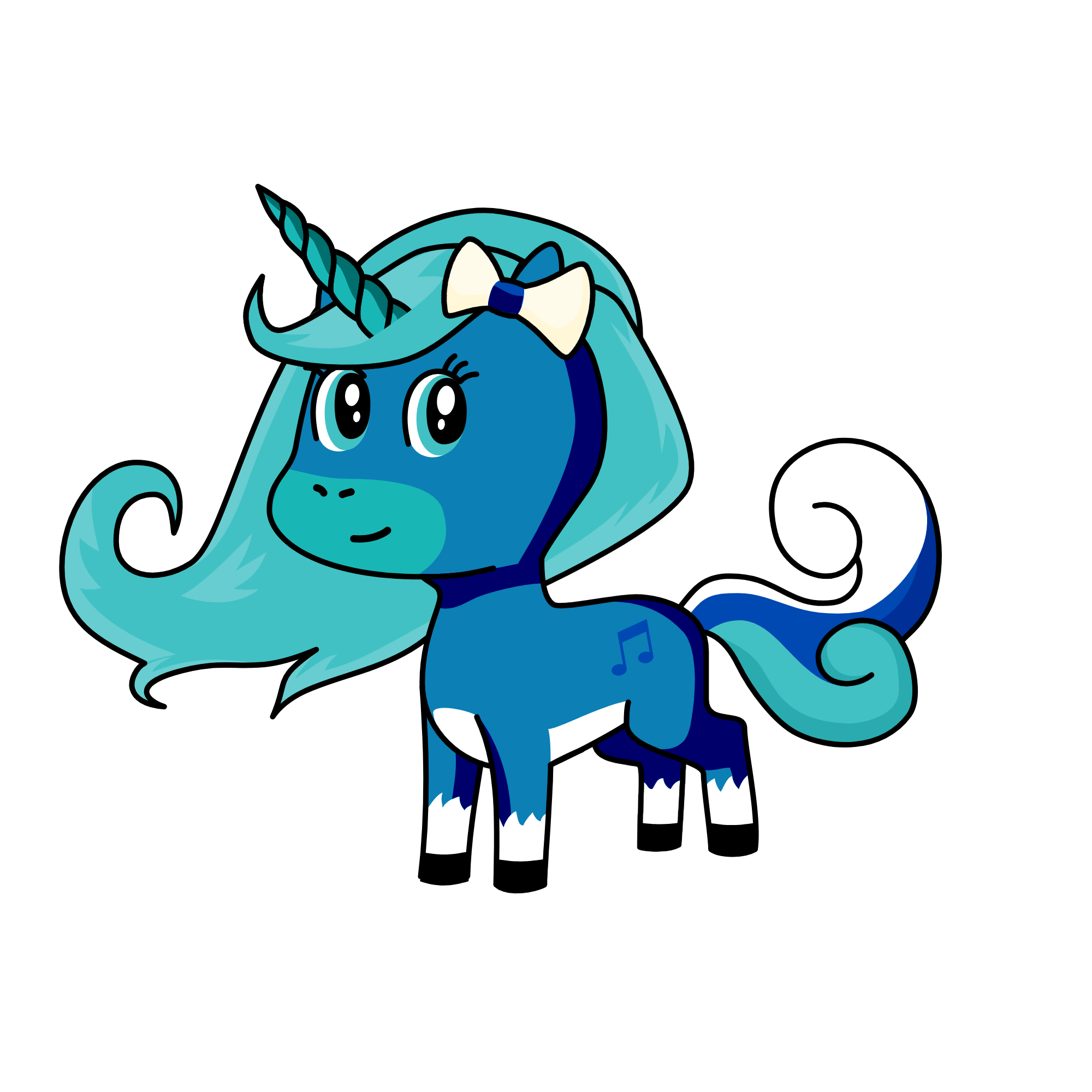 Winter, the unicorn