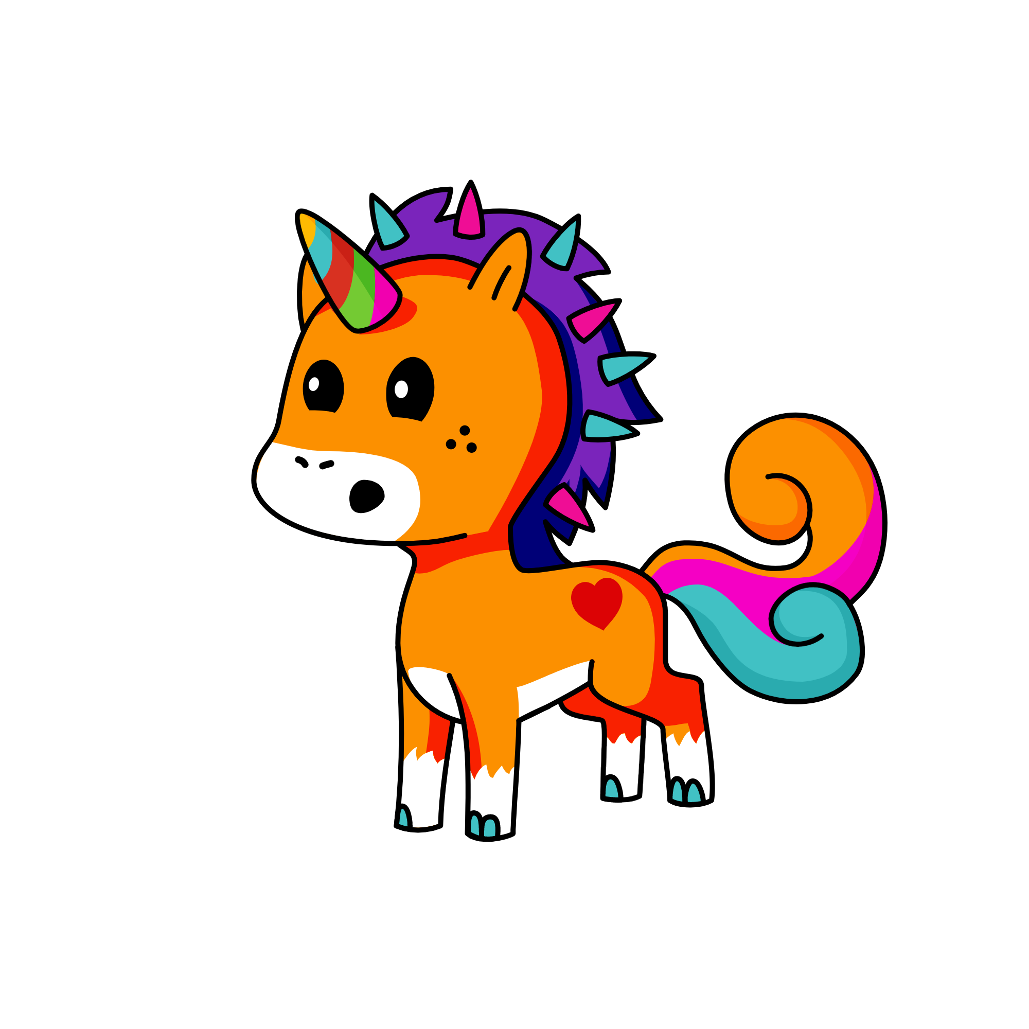 Violet, the unicorn