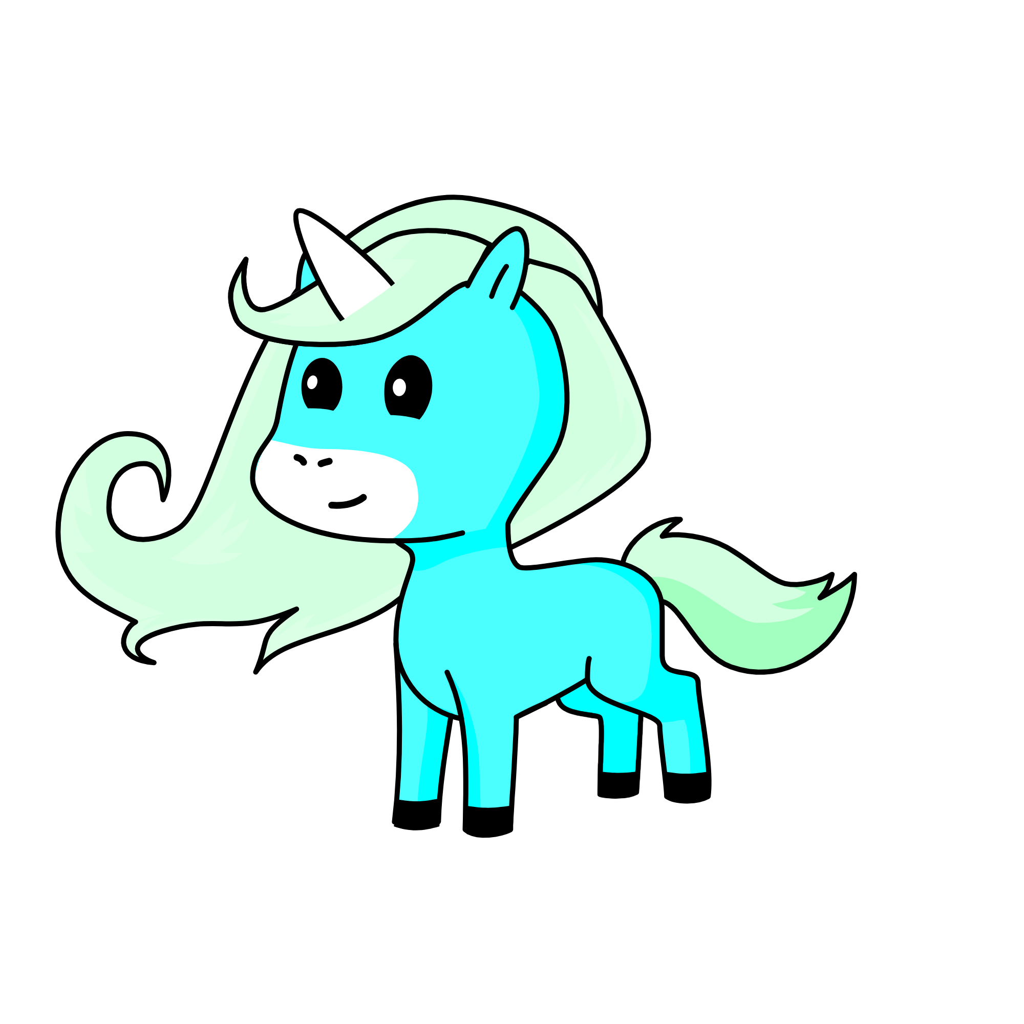 snowing, the unicorn