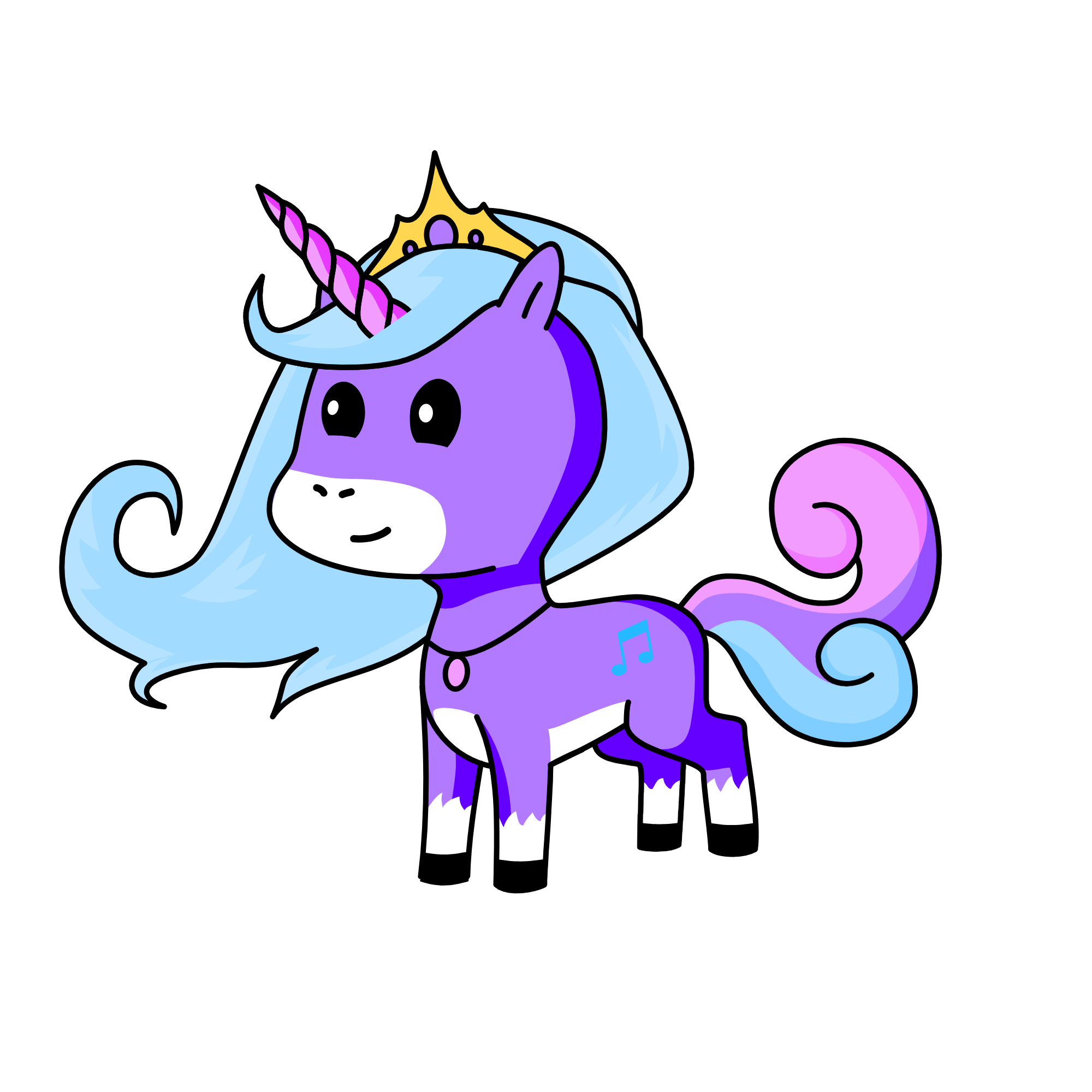 Melody, the unicorn