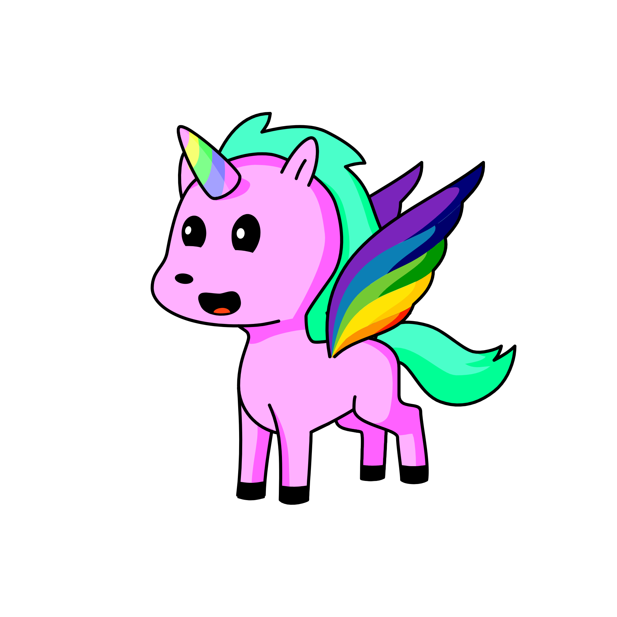 bubble gum, the unicorn