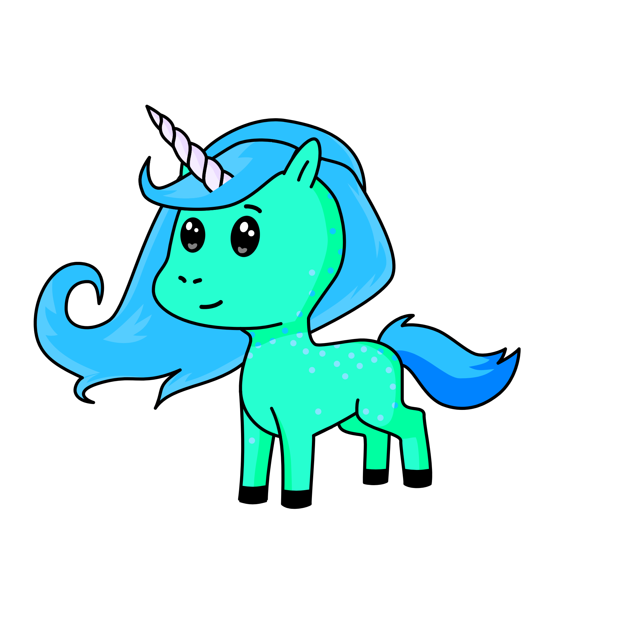Rare unicorn known to bring magic to the world , the unicorn